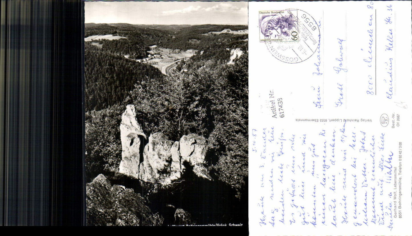 617438,Foto Ak Behringersmühle Gößweinstein Fränkische Schweiz