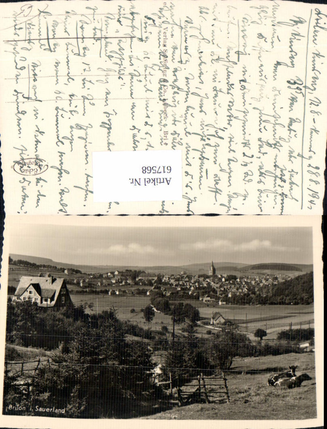 617568,Foto Ak Brilon i. Sauerland Ansicht 1941