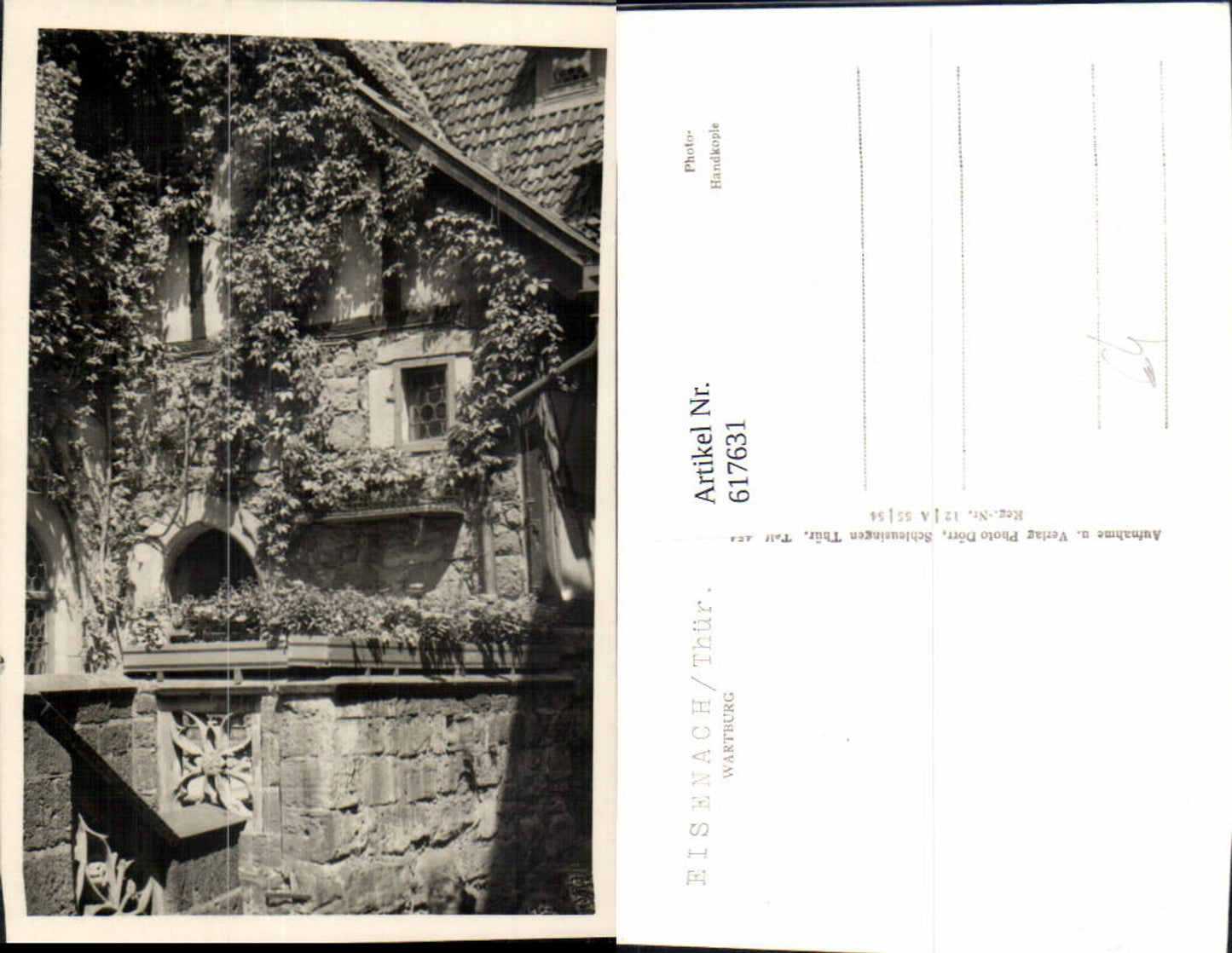 617631, Photo Ak Eisenach Wartburg Castle View