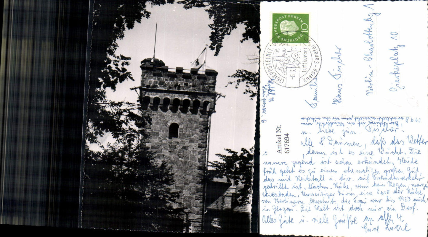 617694,Foto Ak Eppstein Taunus Turm