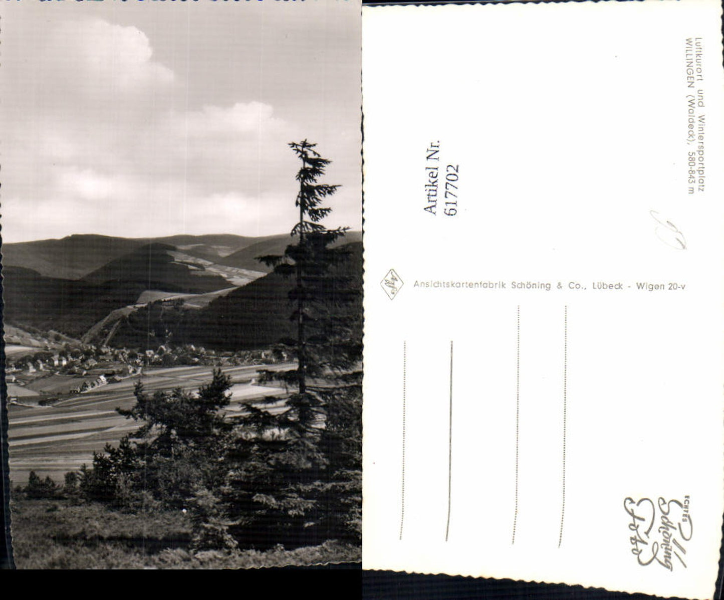 617702,Foto Ak Willingen Upland Waldeck