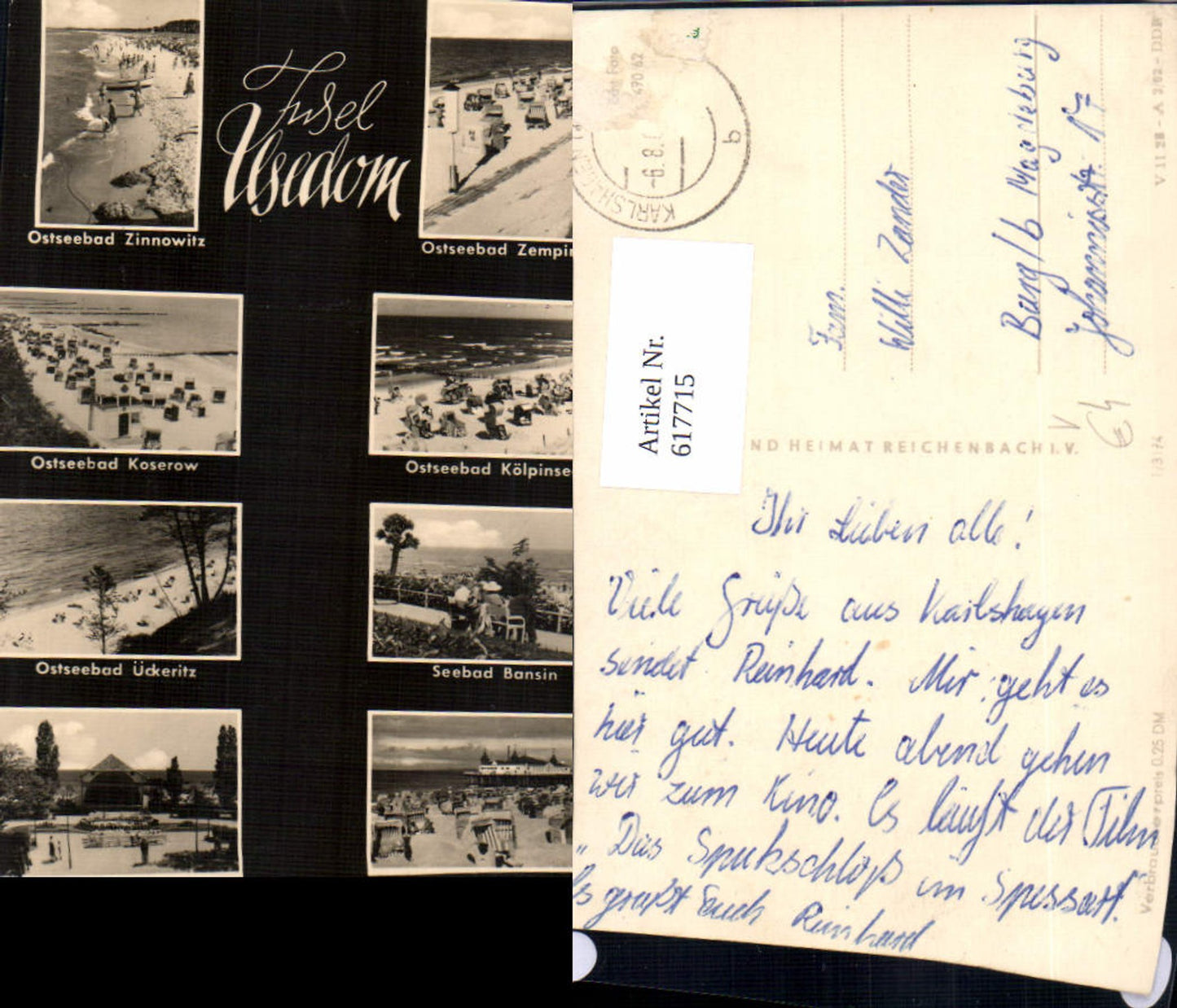 617715, Multi-image Ak Island of Usedom Zempin Kölpinsee Bansin Ahlbeck pub VEB
