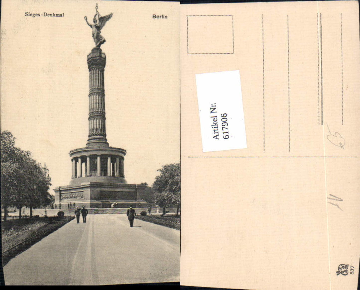 617906,Berlin Sieges-Denkmal Siegessäule