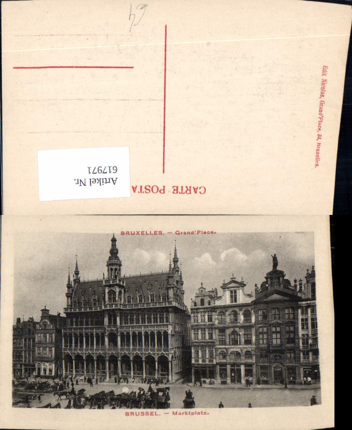 617971,Bruxelles Brüssel Grand Place Marktplatz Belgium