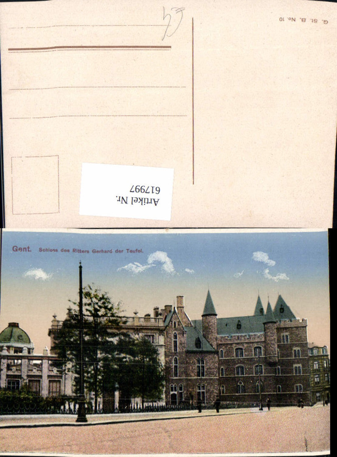 617997,Gent Gand Schloss d. Ritters Gerhard d. Teufel Belgium