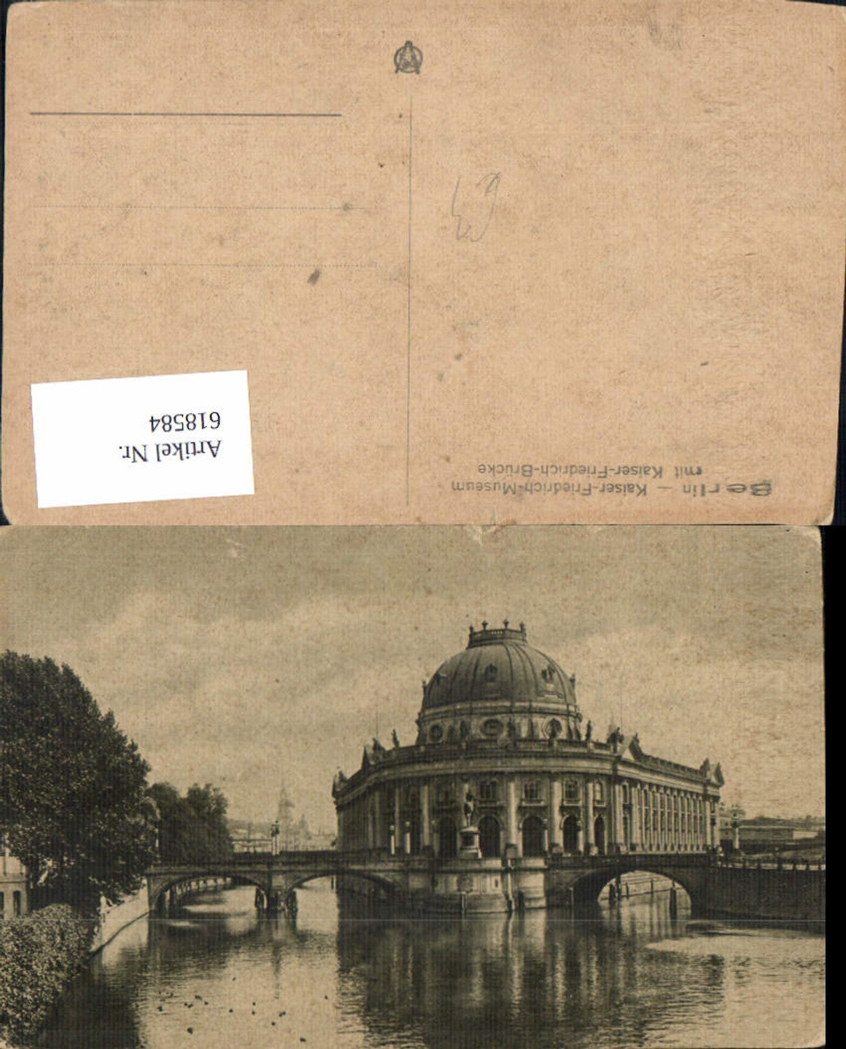 618584,Berlin Kaiser-Friedrich-Museum m. Kaiser-Friedrich-Brücke Brücke