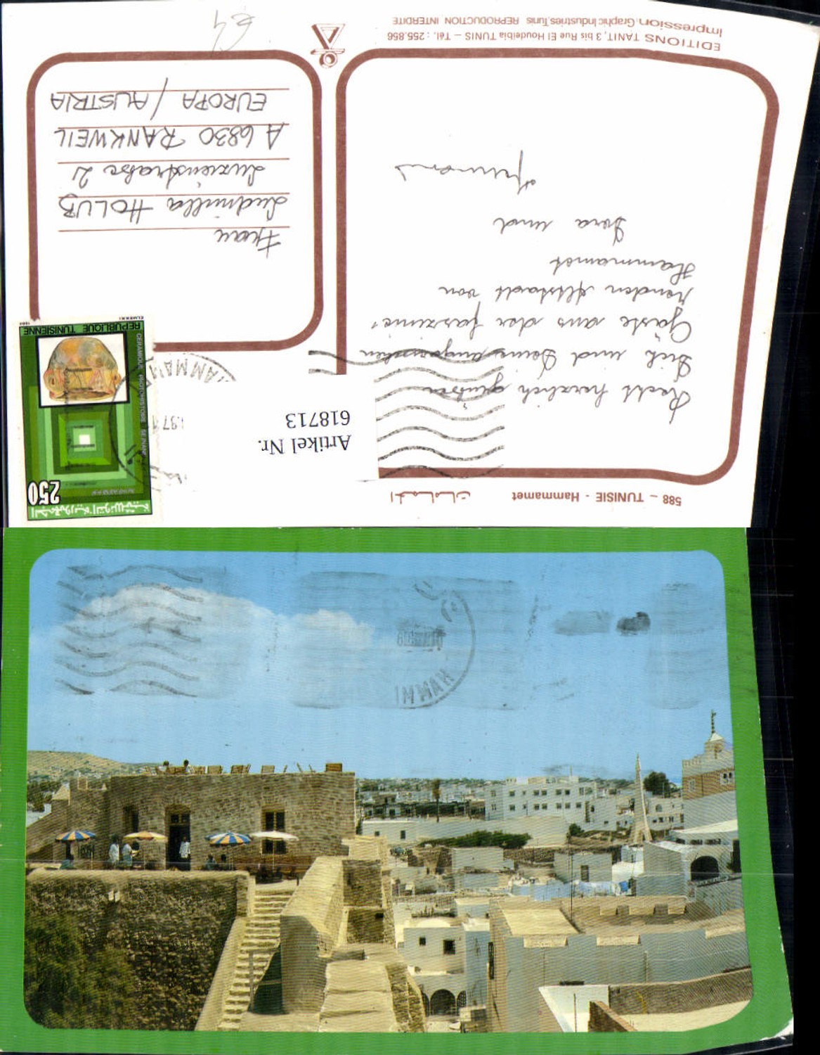 618713,Tunisie Hammamet Ansicht