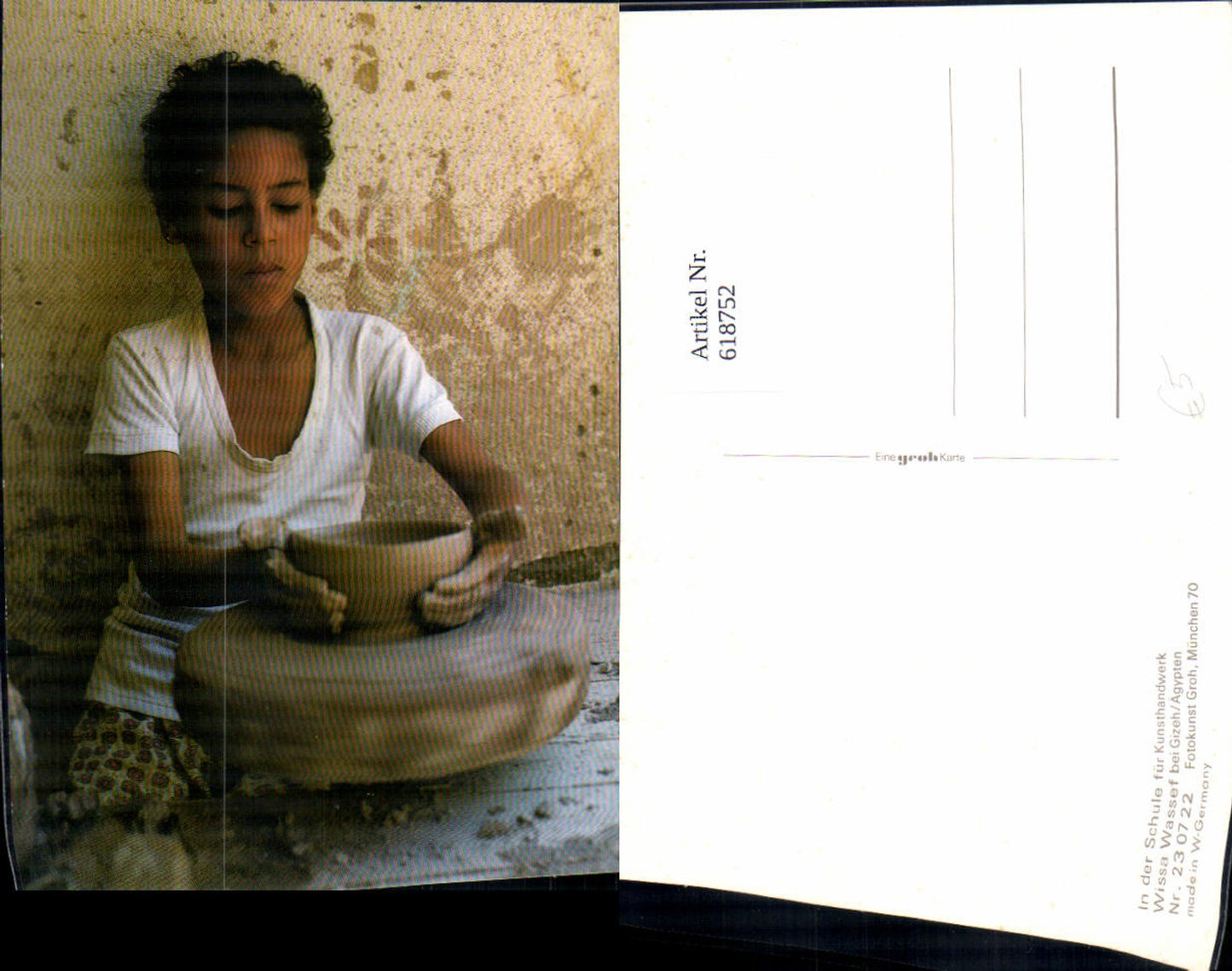 618752,Wissa Wassaf Giza Gizeh Egypt Volkstypen Töpfern