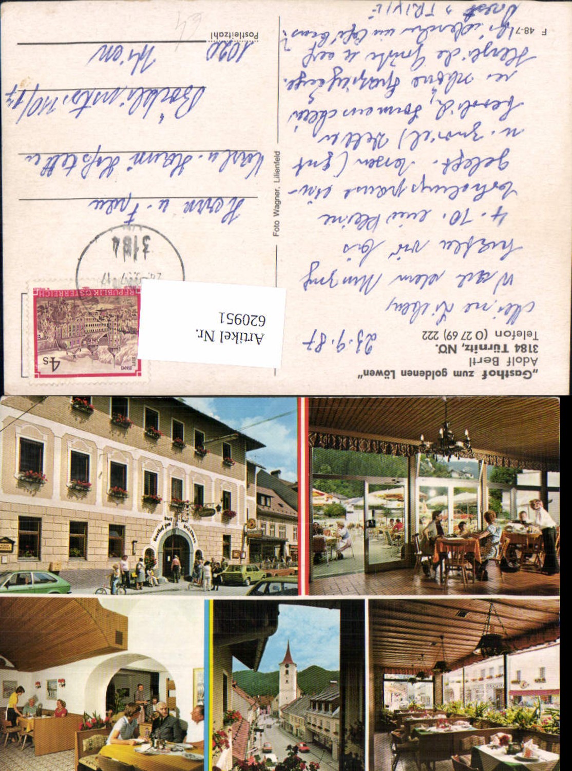 620951,Mehrbild Ak Türnitz Gasthof zum goldenen Löwen