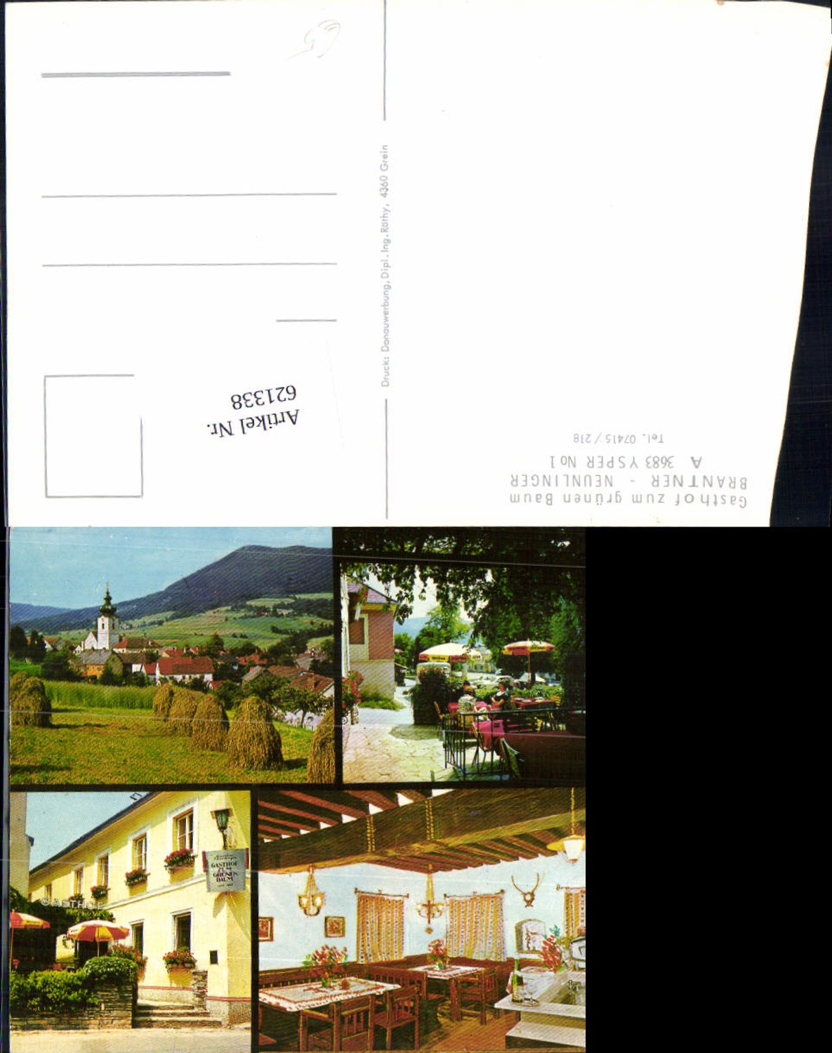 621338, Ysper Gasthof zum grünen Baum Yspertal