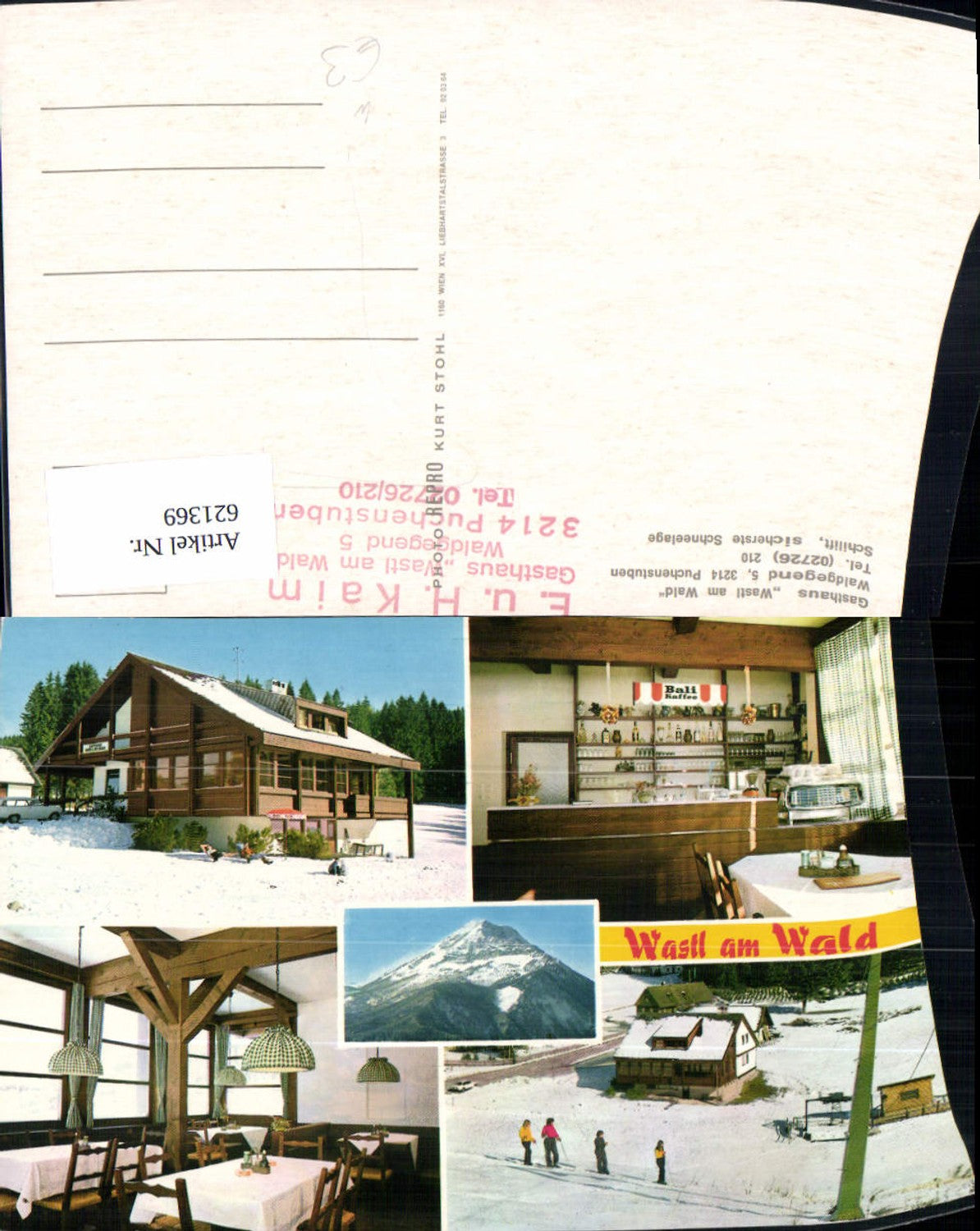 621369,Mehrbild Ak Puchenstuben Gasthaus Wastl a. Wald Wintersport