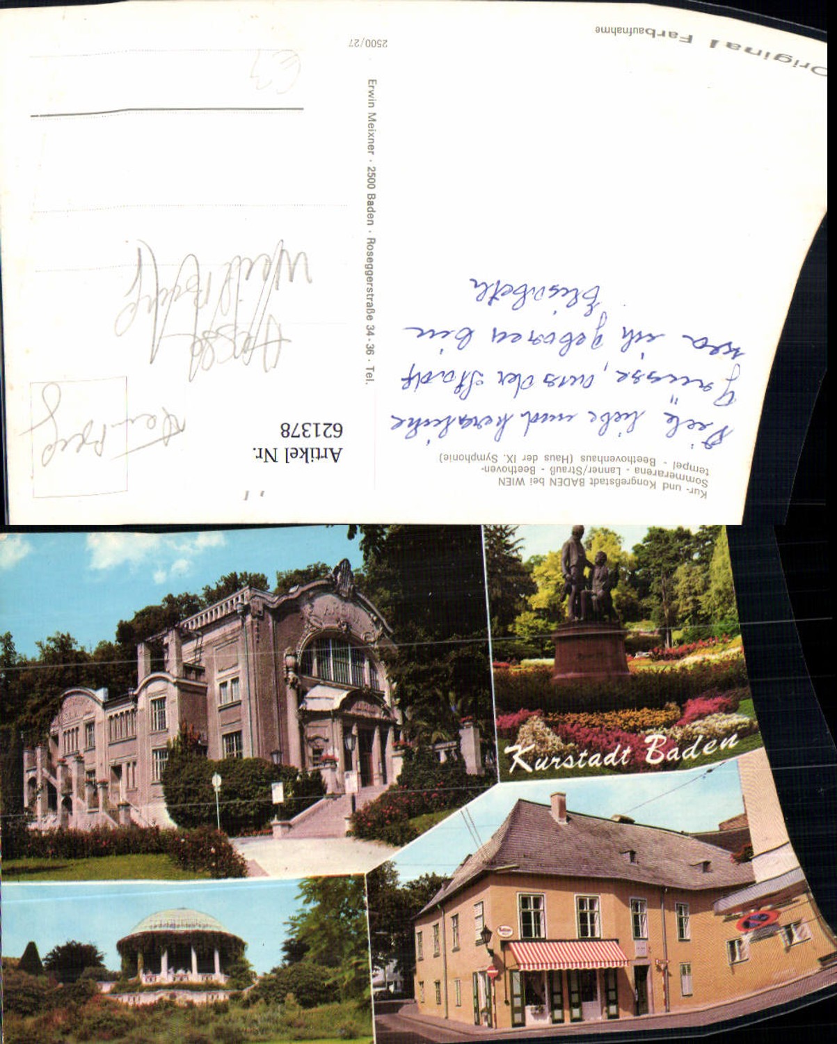 621378,Mehrbild Ak Baden bei Wien