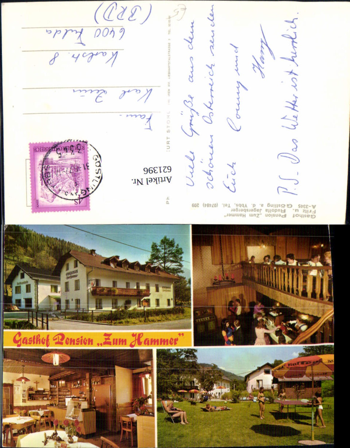 621396,Mehrbild Ak Göstling an der Ybbs Gasthaus Zum Hammer
