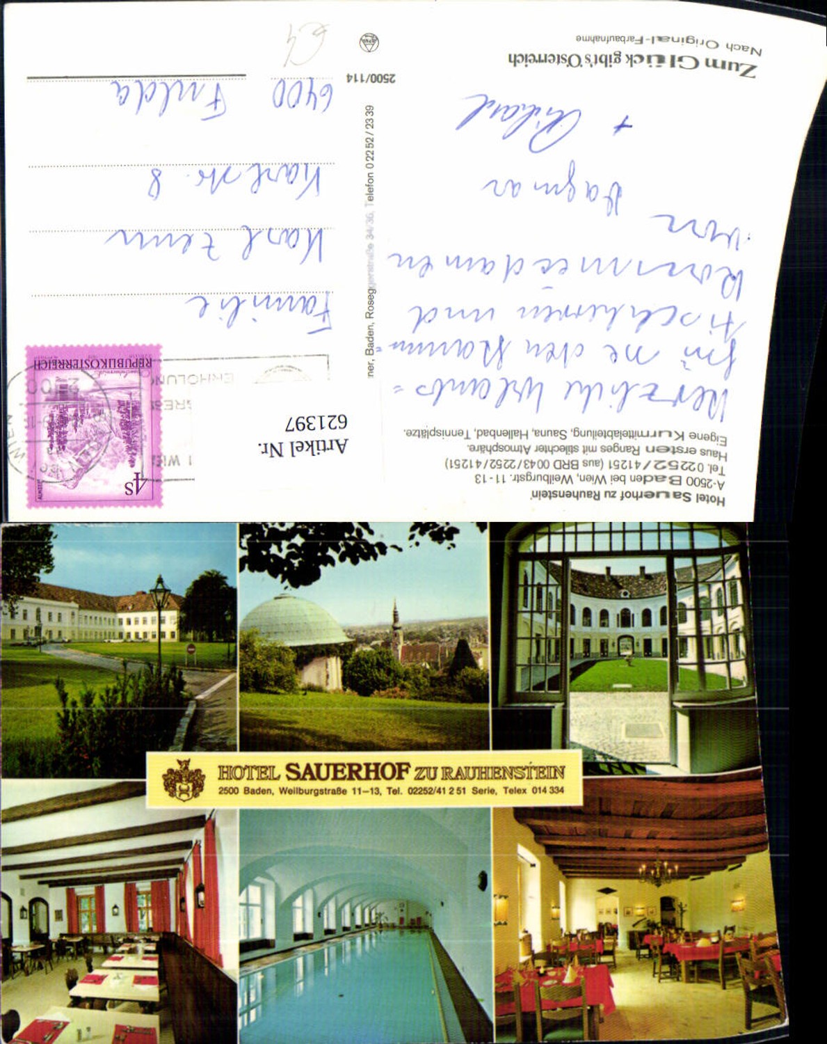 621397,Mehrbild Ak Baden bei Wien Sauerhof Rauhenstein