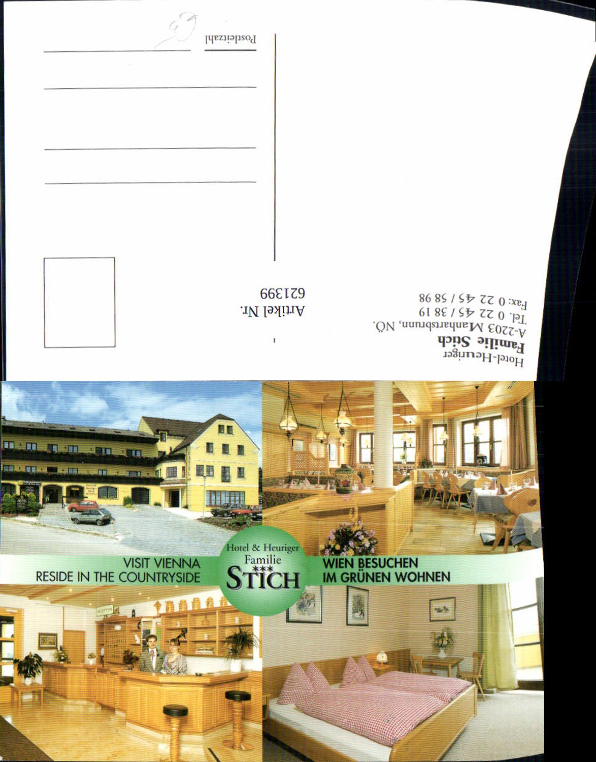 621399, Multi-image Ak Manhartsbrunn Hotel Heuriger Stich