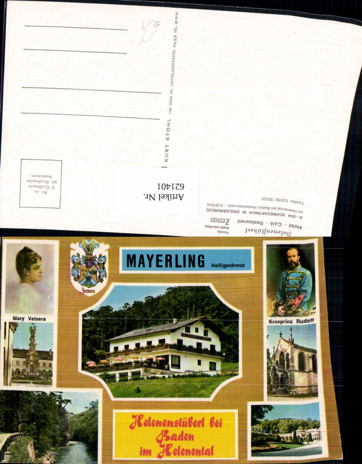 621401,Mehrbild Ak Schwechatbach Heiligenkreuz Baden Helenental Zeman Gasthaus Mayerling