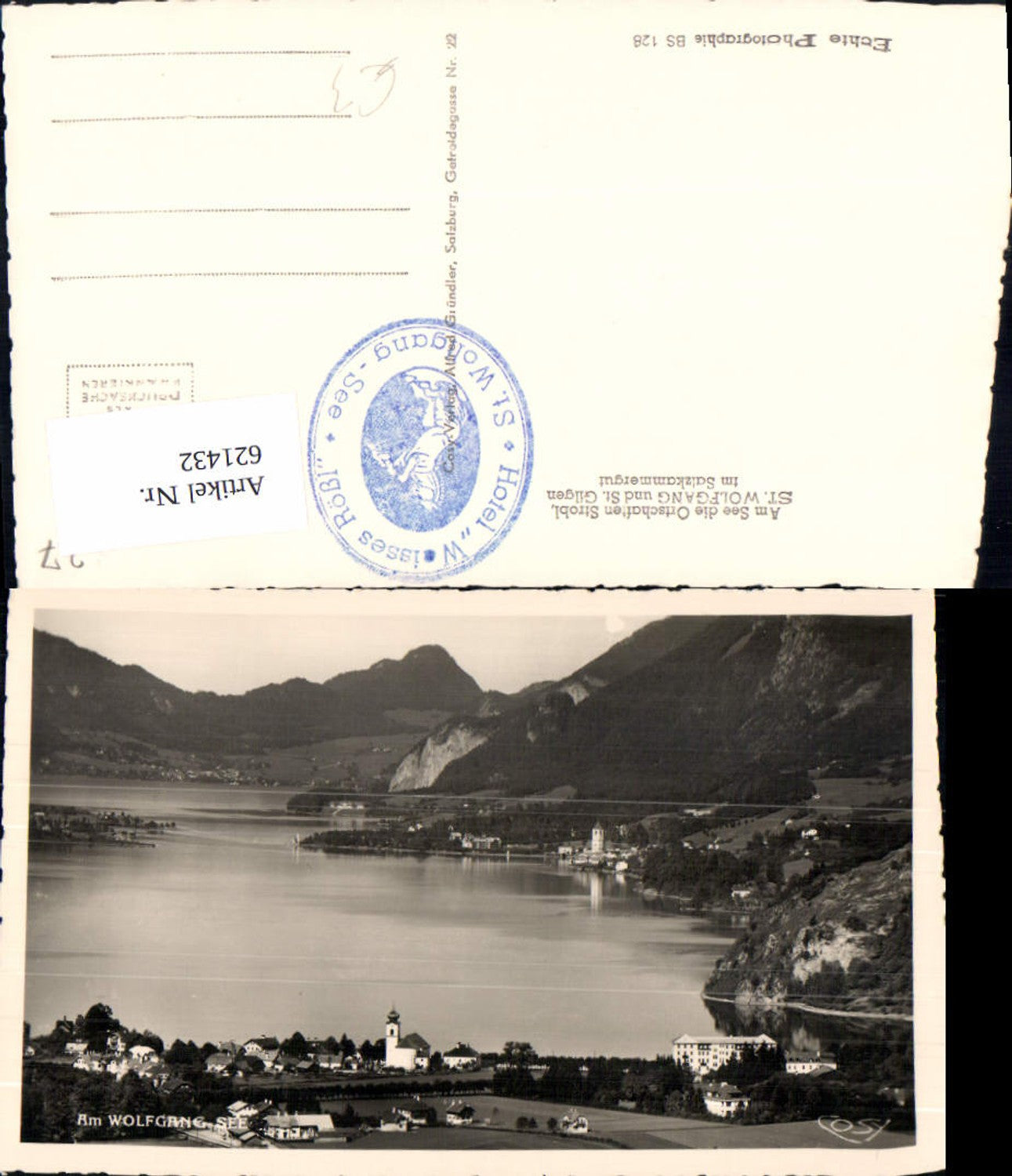 621432,Foto Ak Sankt Wolfgang im Salzkammergut Am Wolfgangsee