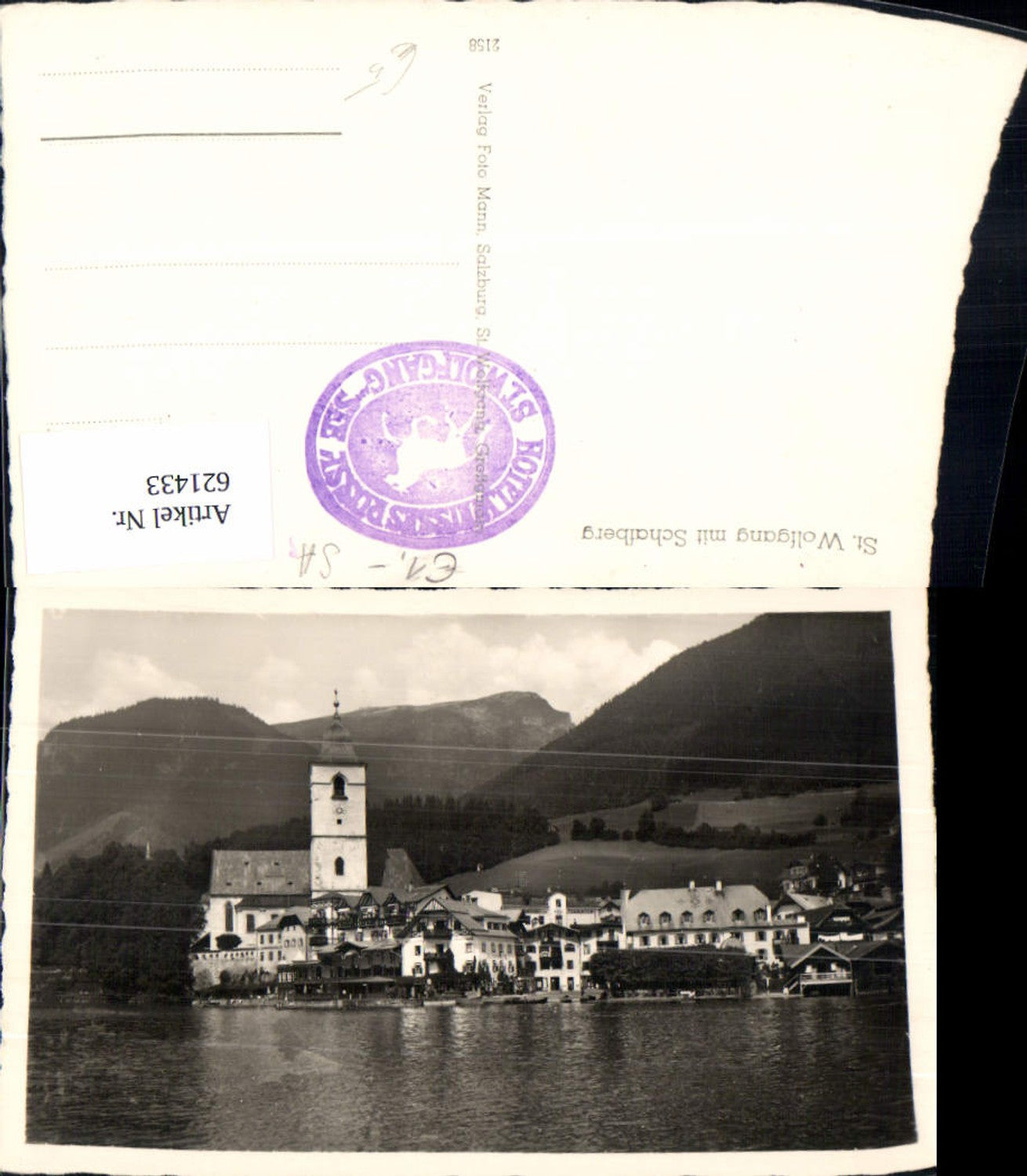621433,Foto Ak Sankt Wolfgang im Salzkammergut Schafberg