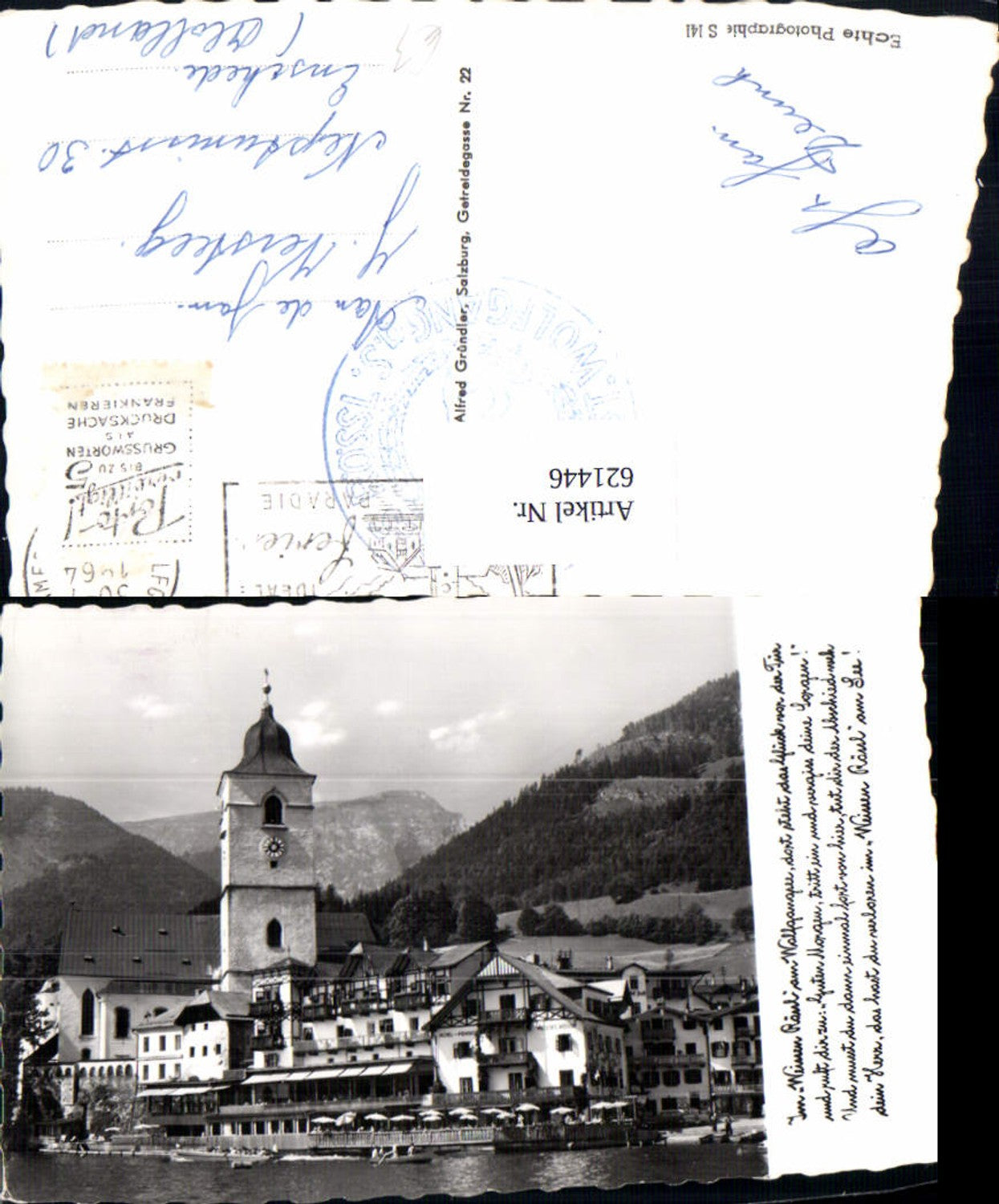 621446,Foto Ak Sankt Wolfgang im Salzkammergut Weisses Rössl