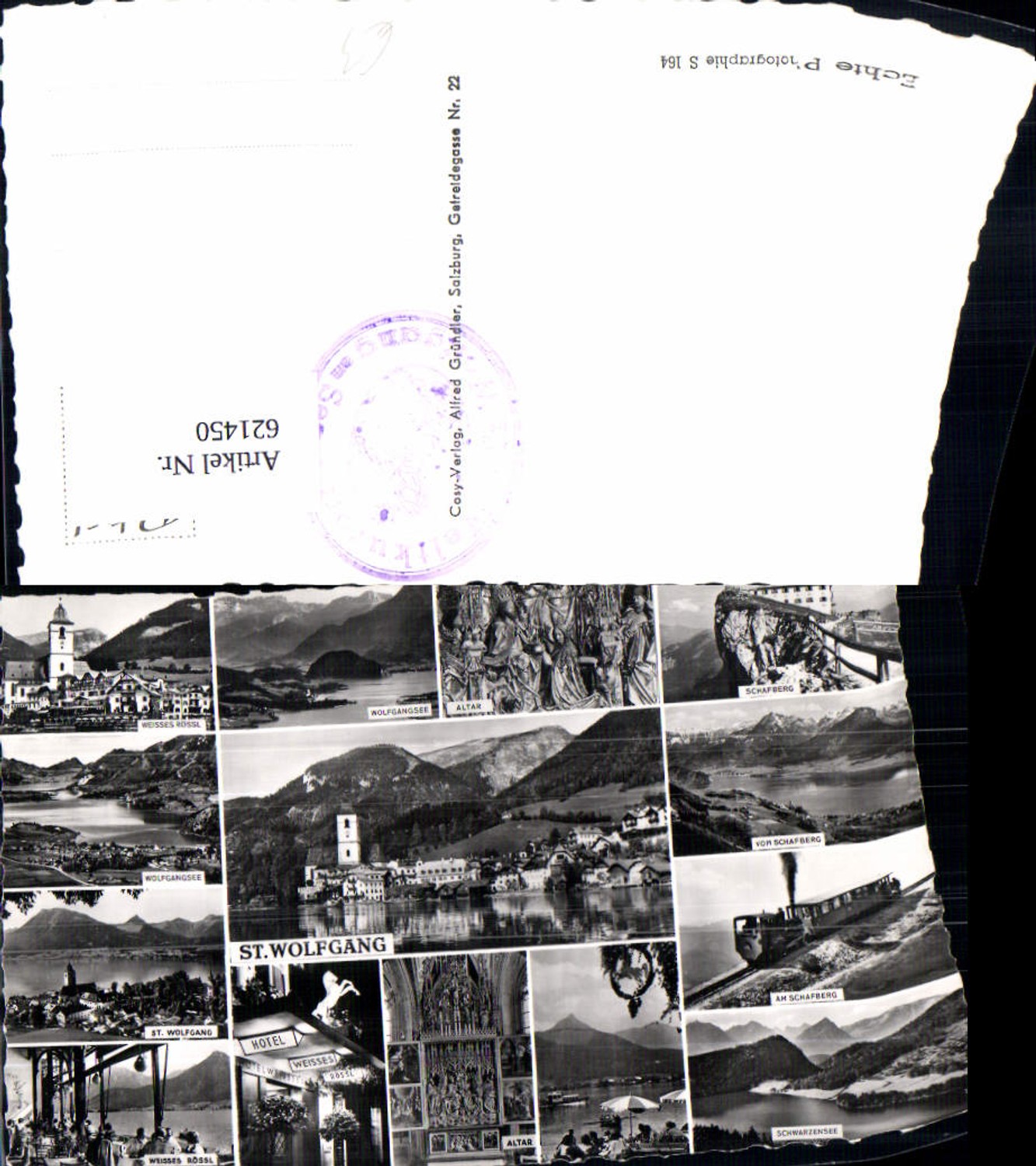 621450,Mehrbild Ak Sankt Wolfgang im Salzkammergut Schafberg Weisses Rössl