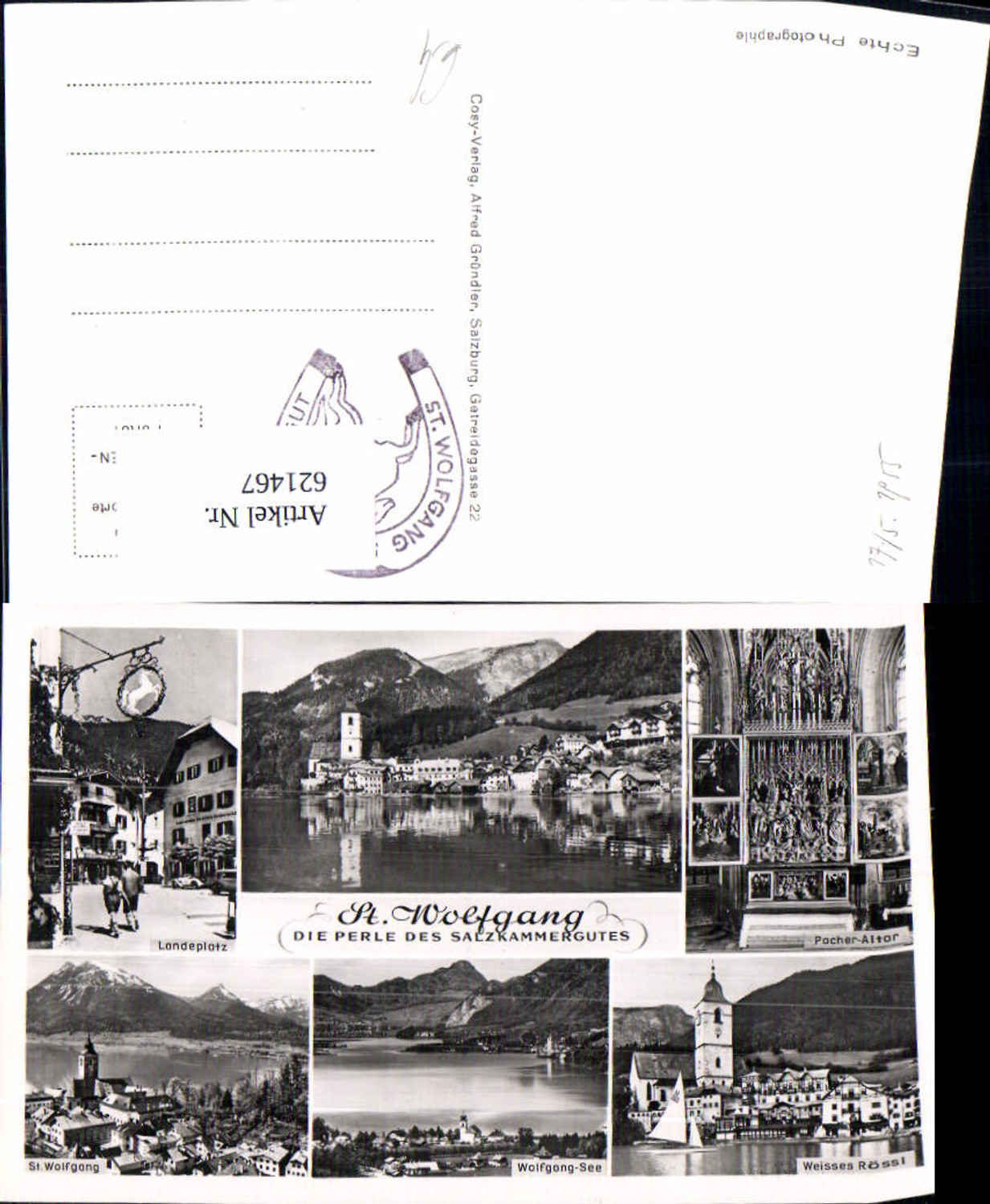 621467,Mehrbild Ak Sankt Wolfgang im Salzkammergut Landeplatz Pacher-Altar