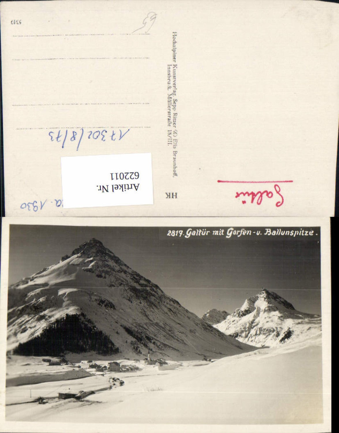 Alte Ansichtskarte – Old Postcard