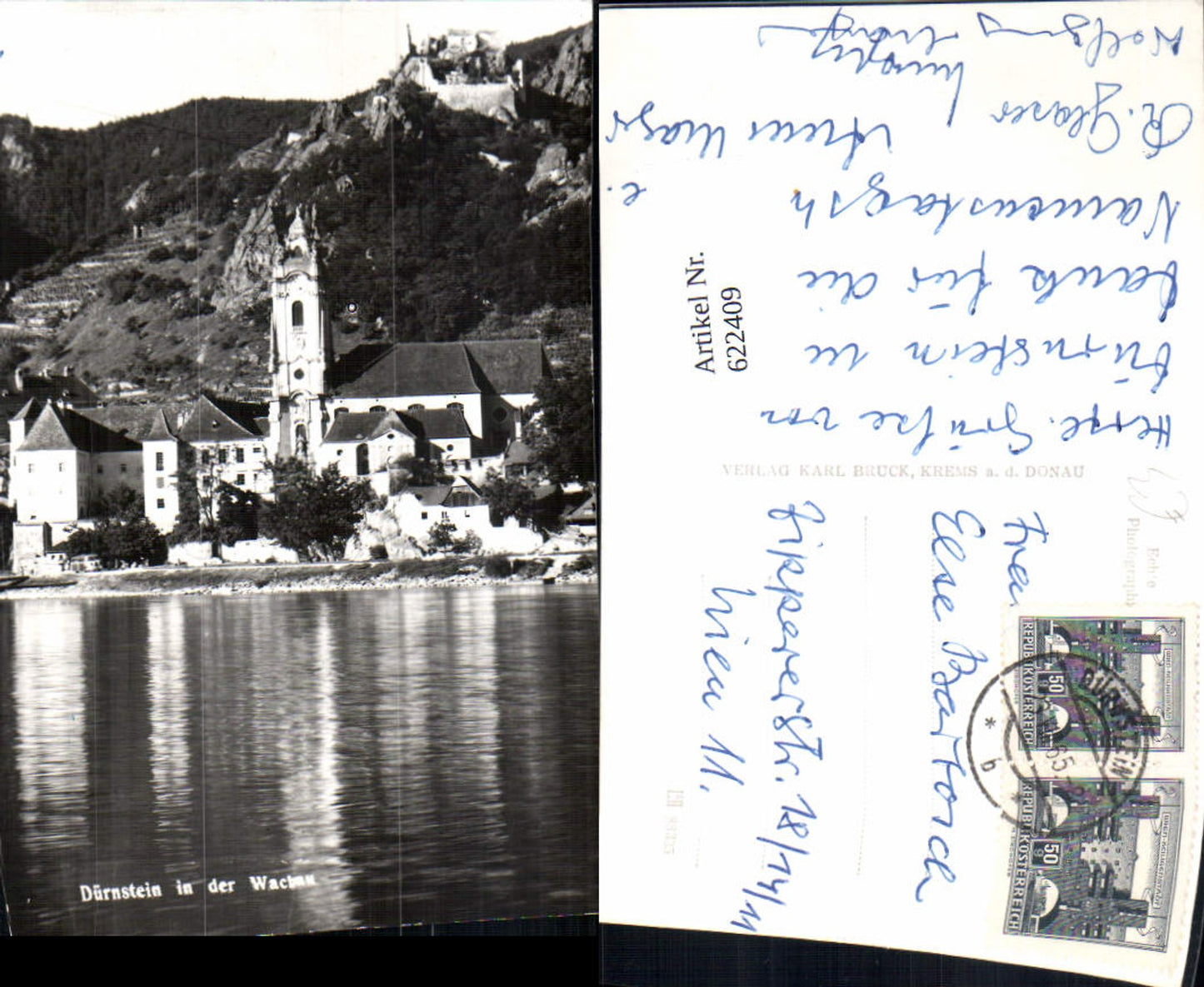 622409,Foto Ak Dürnstein i. d. Wachau Ansicht