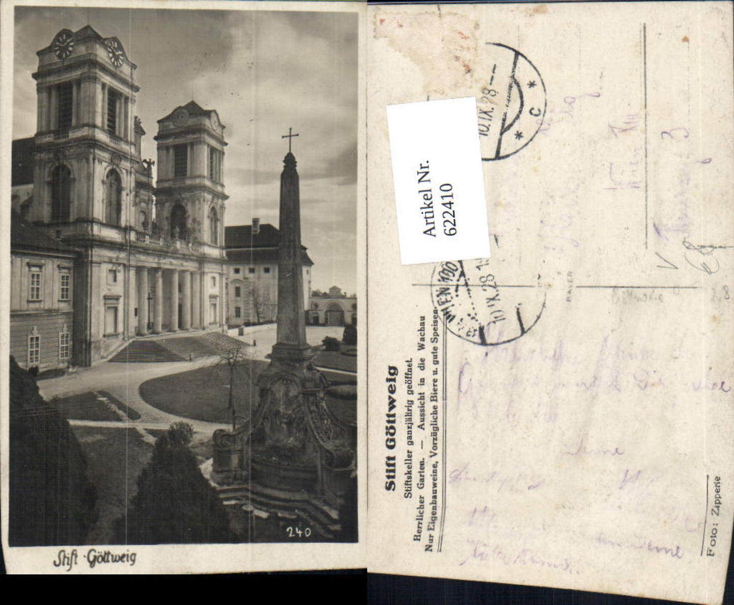 622410,Foto Ak Stift Göttweig Furth bei Göttweig pub Foto Zipperle 240