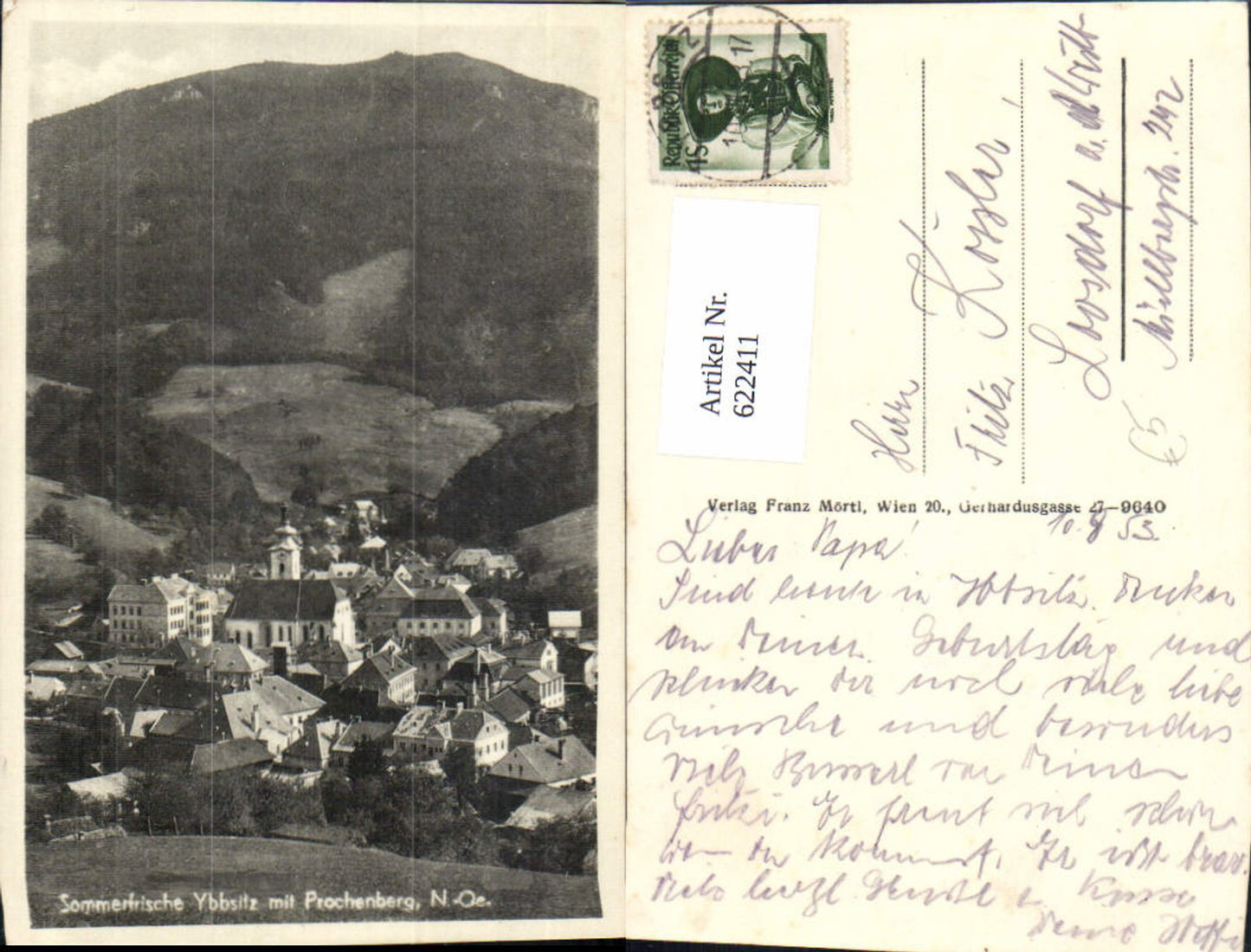 622411,Foto Ak Ybbsitz m. Prochenberg