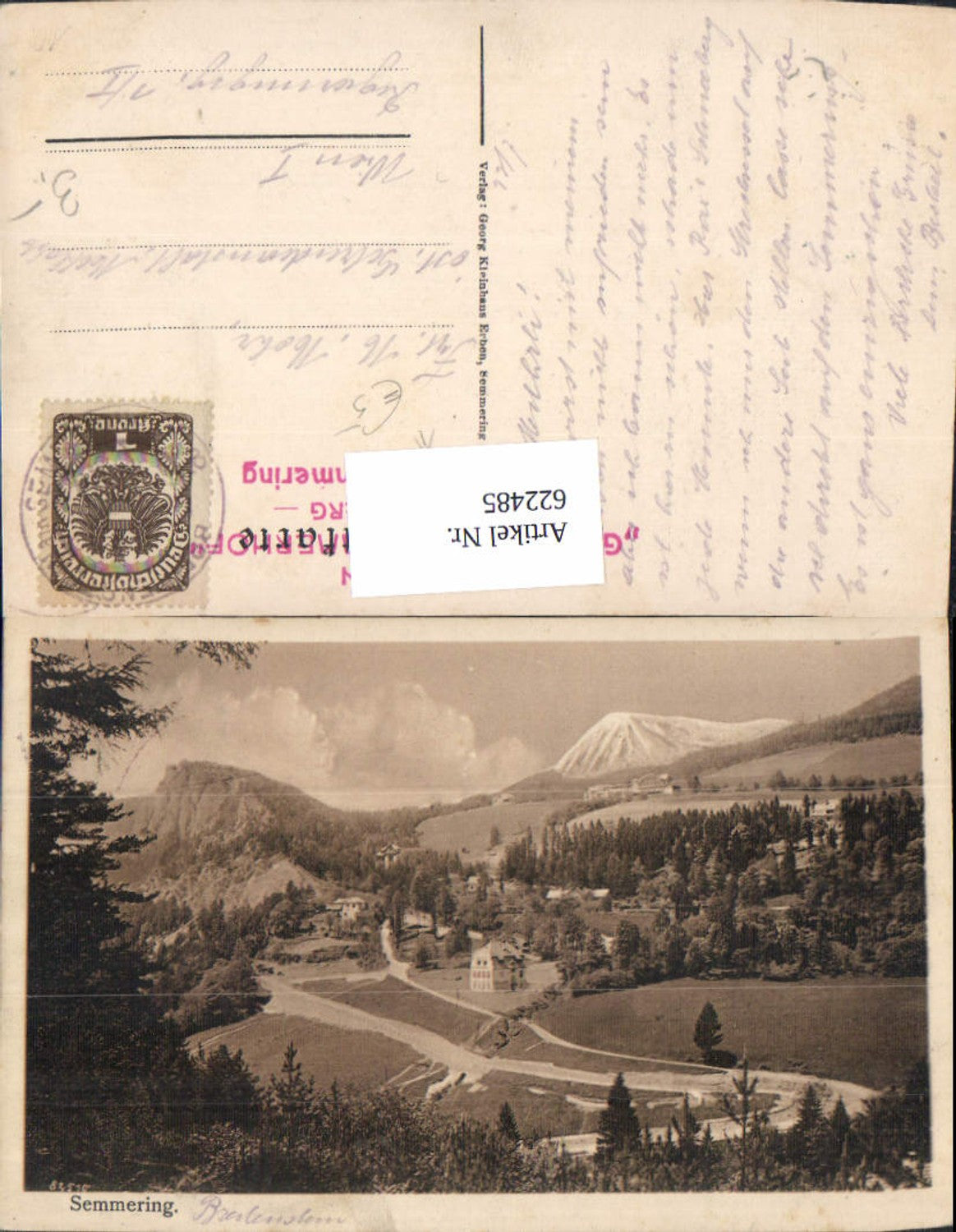 622485,Semmering Breitenstein Ansicht