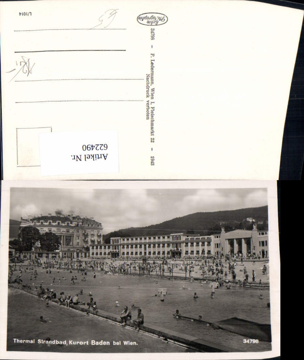 622490,Foto Ak Baden b. Wien Thermal Strandbad