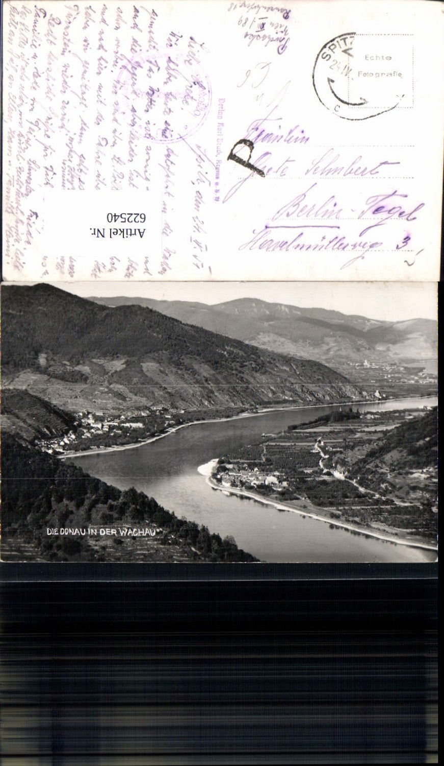 622540,Foto Ak Donau i. d. Wachau b. Spitz a. d. Donau