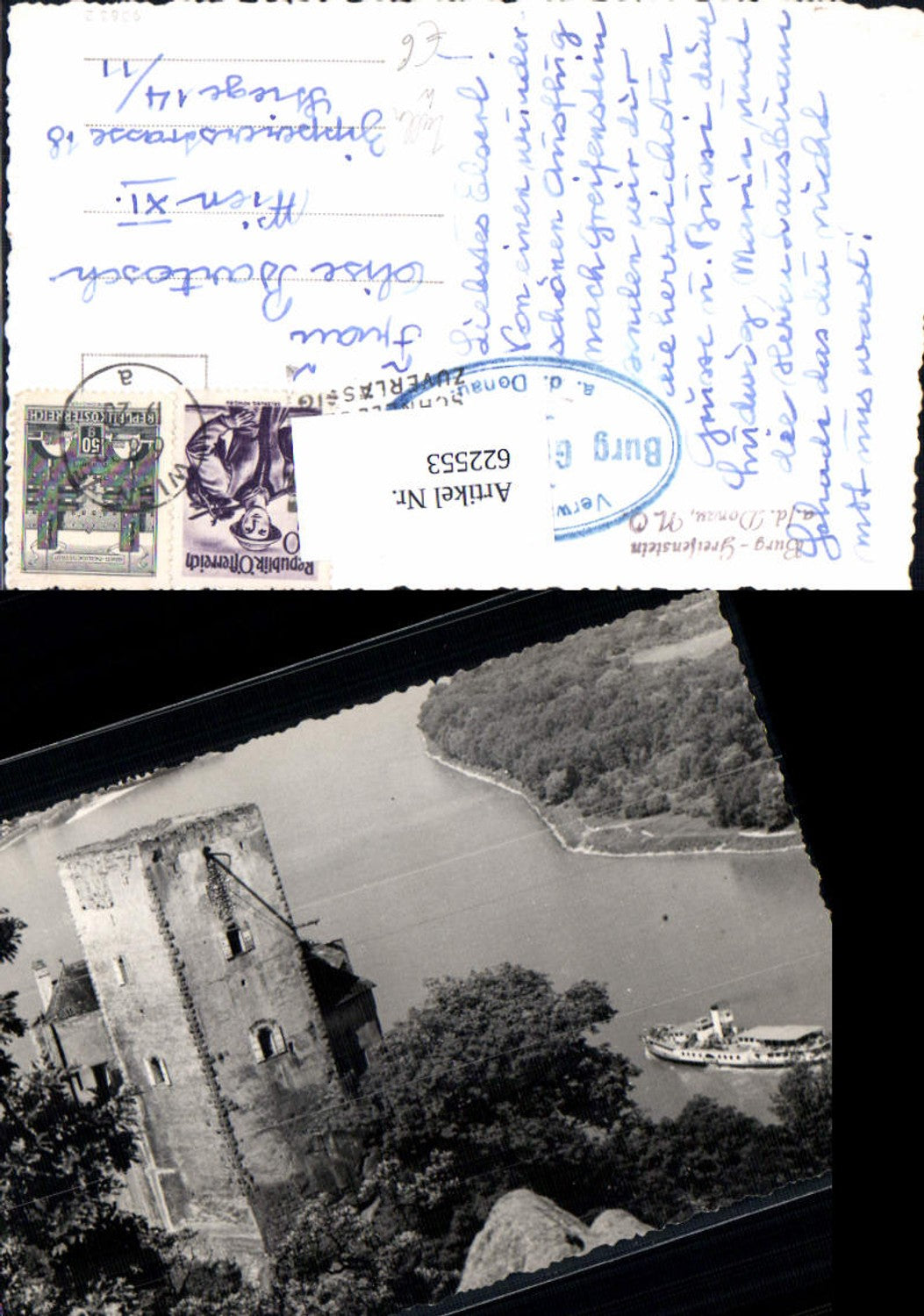 622553,Foto Ak Sankt Andrä-Wördern Burg Greifenstein a. d. Donau Schiff Dampfer