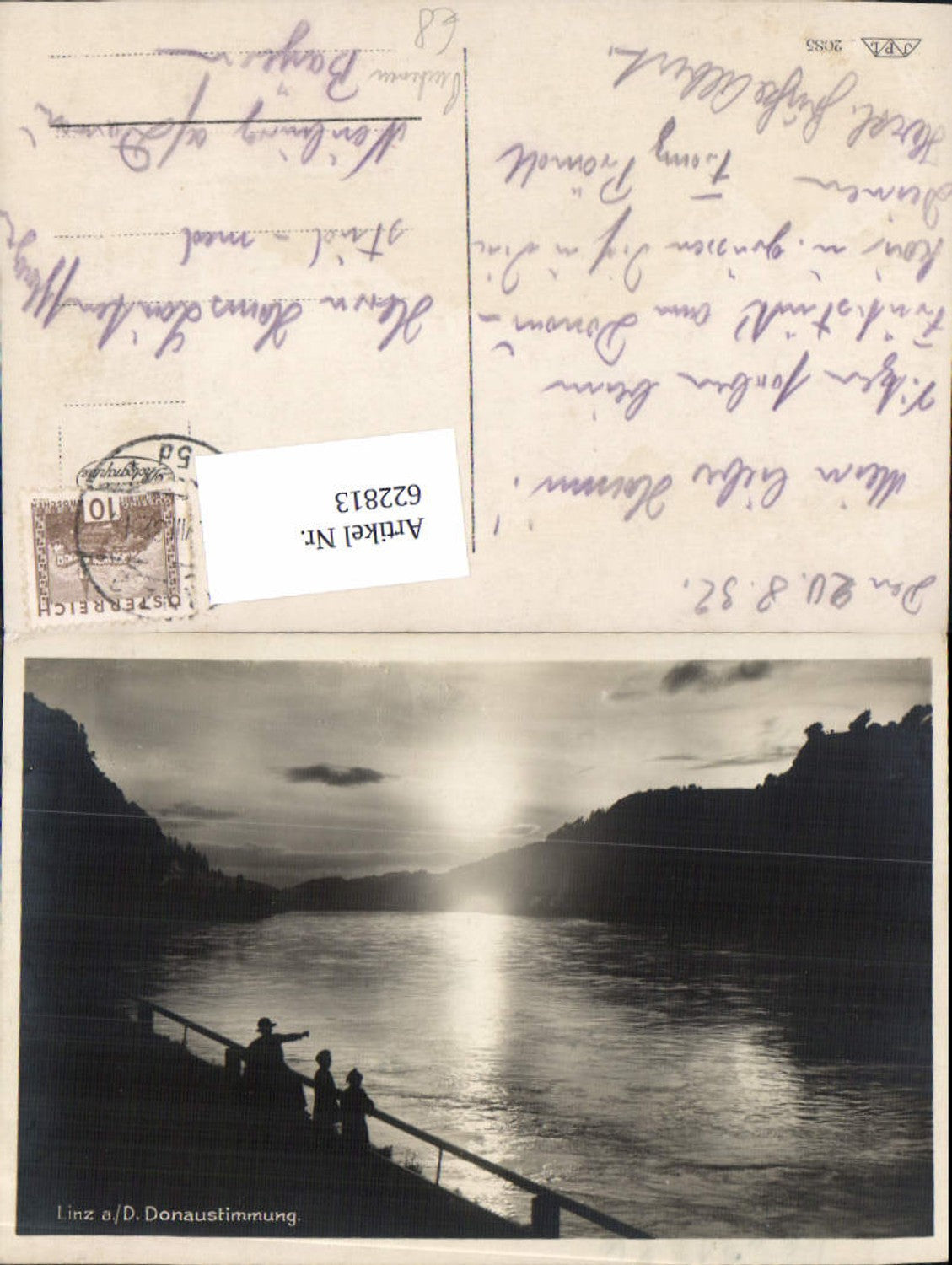 622813,Foto Ak Linz a. d. Donau Donaustimmung Puchenau