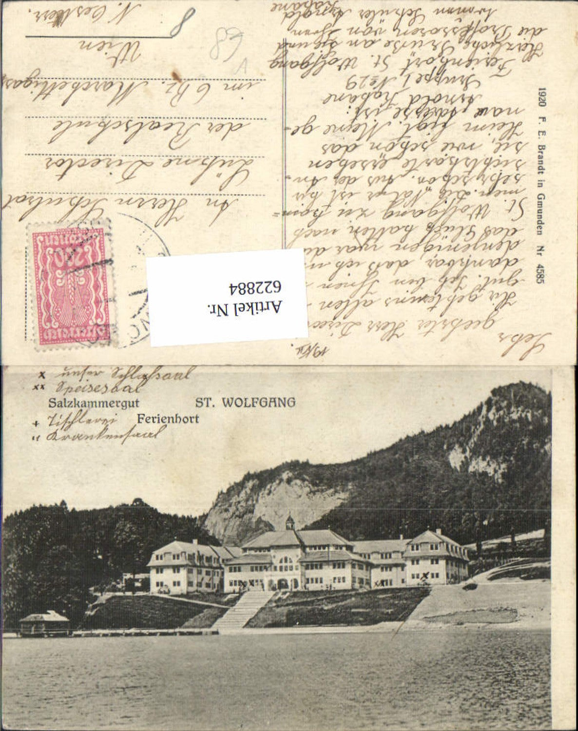 622884,St Wolfgang i. Salzkammergut Ferienhort pub F. E. Brandt 4585