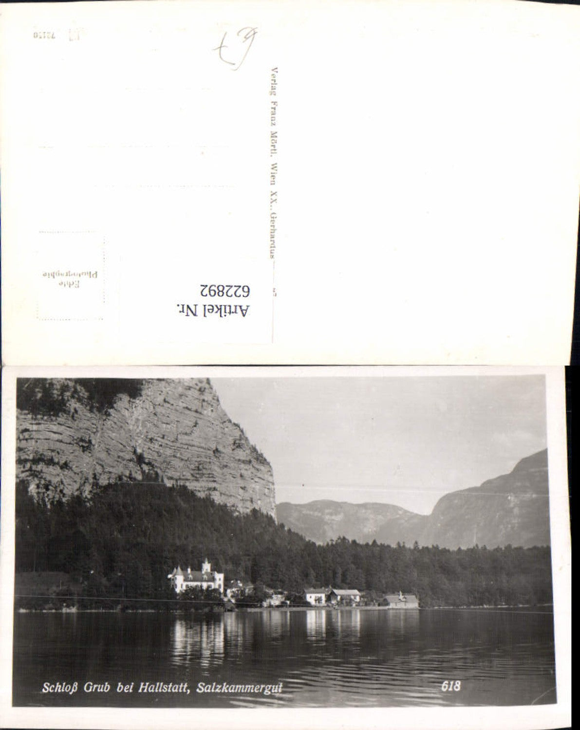 622892,Foto Ak Obertraun Schloss Grub b. Hallstatt Salzkammergut