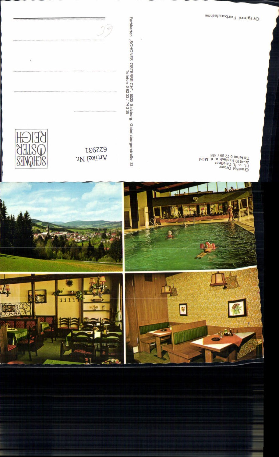 622931, Multi-image Ak Haslach ad Mühl Gasthof Ortner