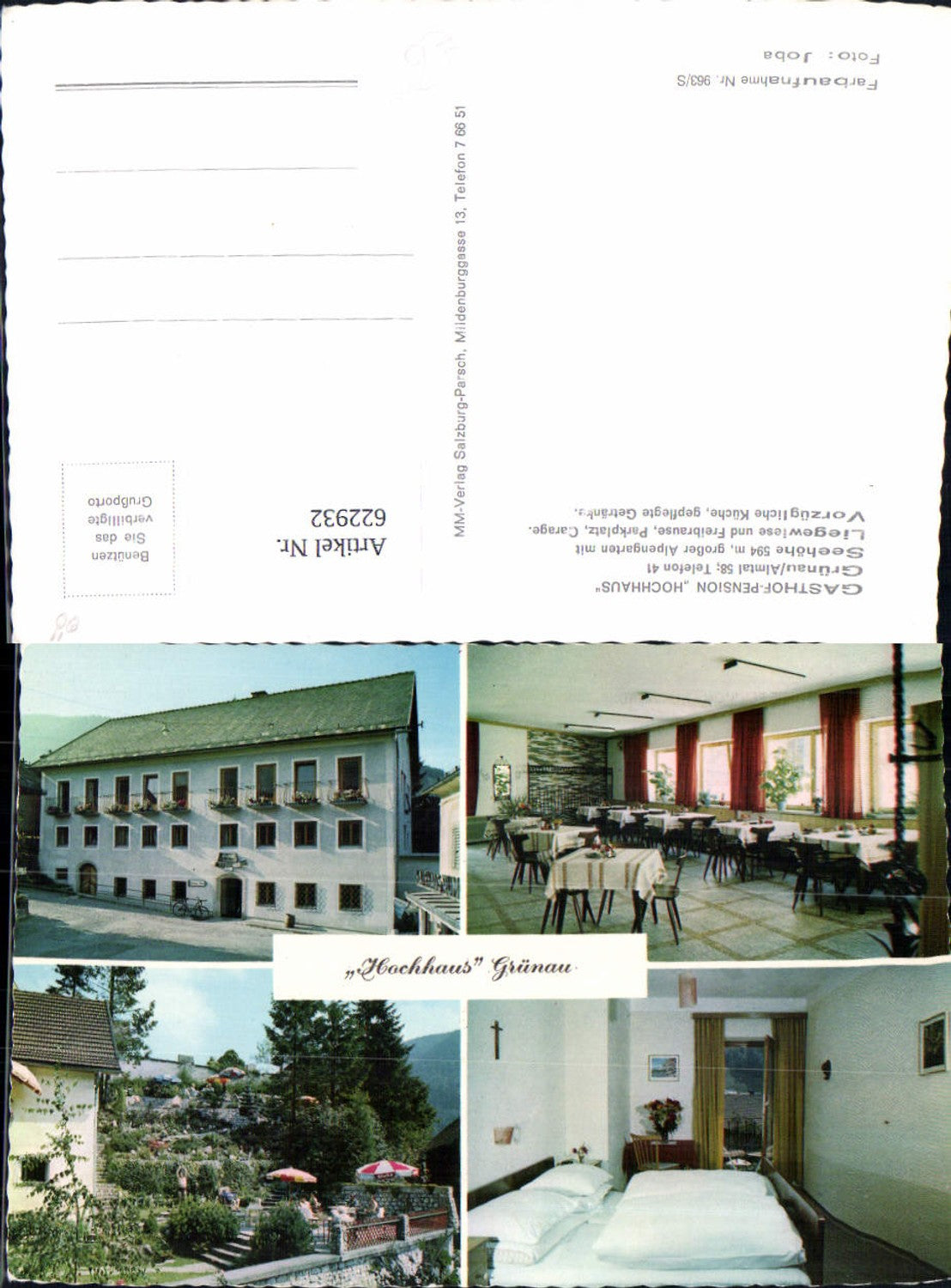 622932,Mehrbild Ak Grünau Almtal Gasthof Pension Hochhaus