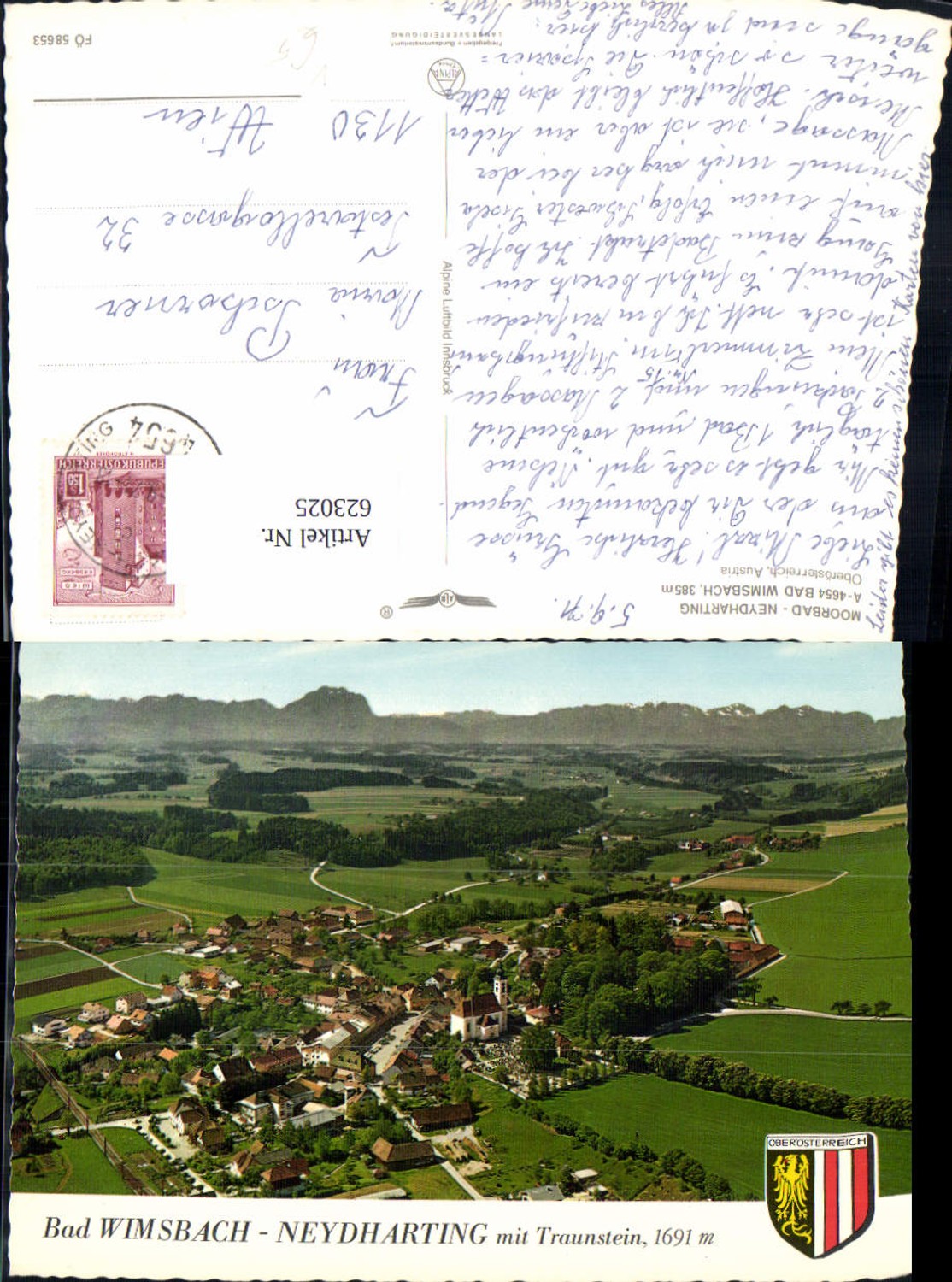 623025,Bad Wimsbach-Neydharting pub Alpine Luftbild FÖ 58653