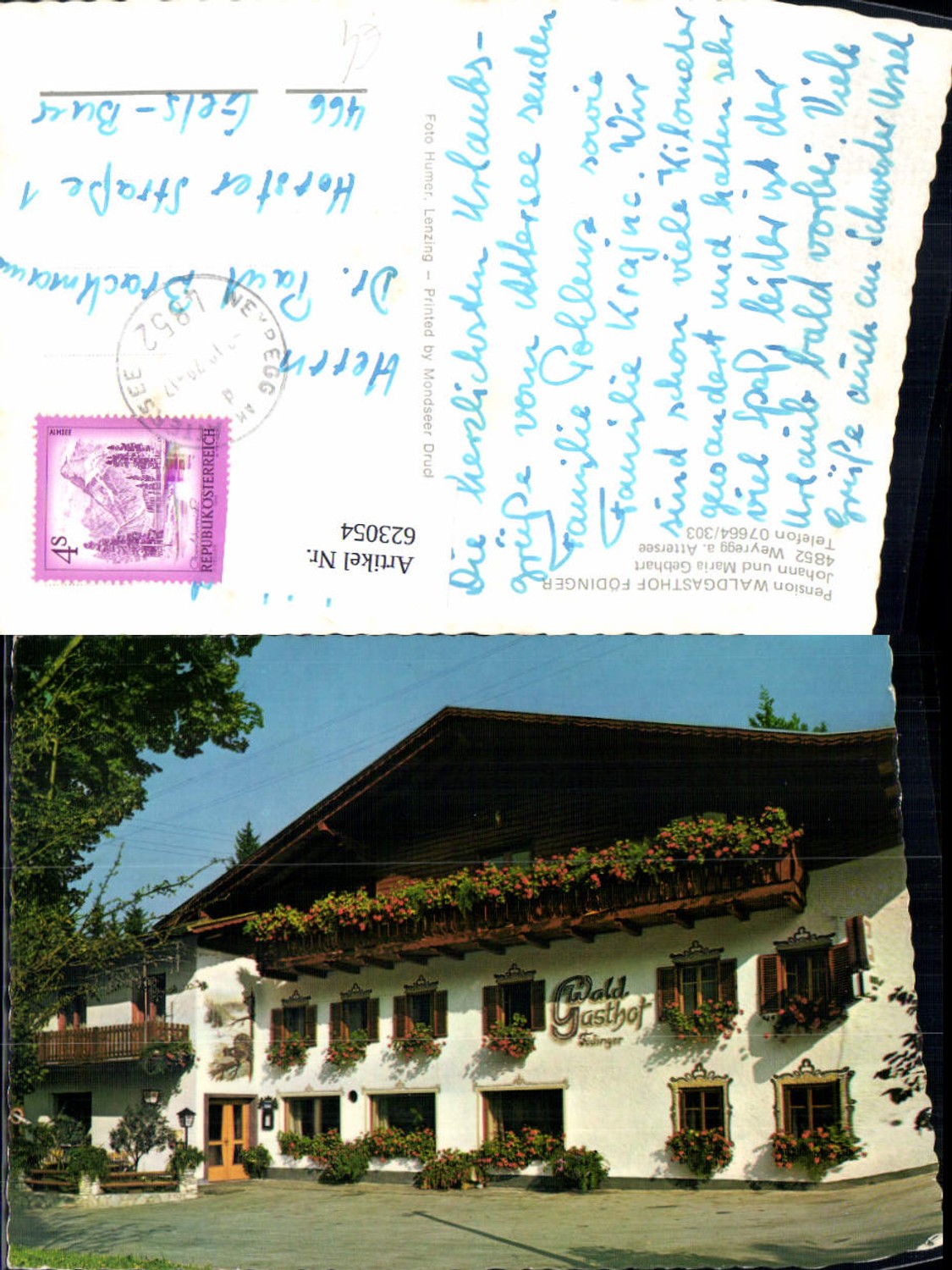 623054,Weyregg a. Attersee Pension Waldgasthof Födinger