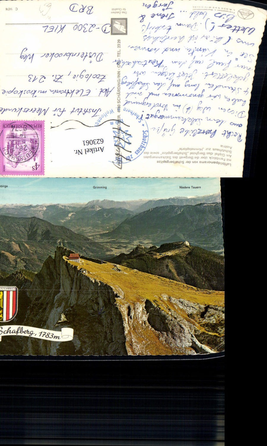 623061,Luftbild Schafberg Himmelspforte Berghofel b. St Wolfgang i. Salzkammergut