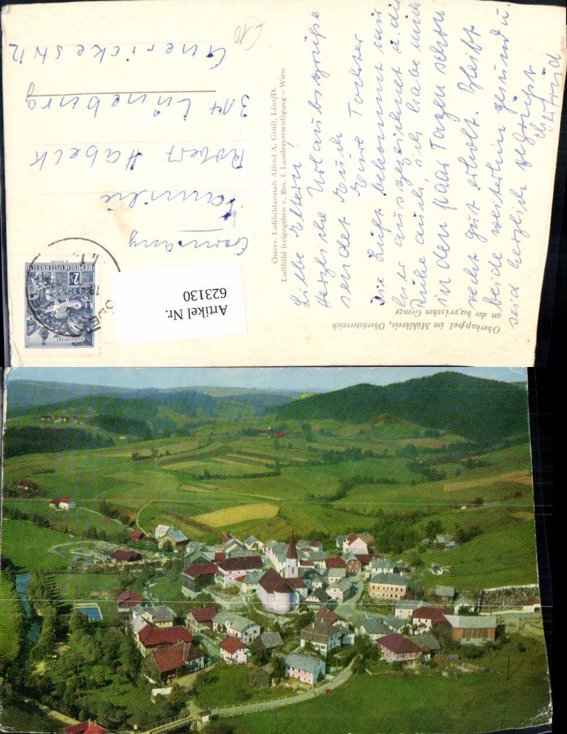 623130, Aerial view of Oberkappel i. Mühlkreis