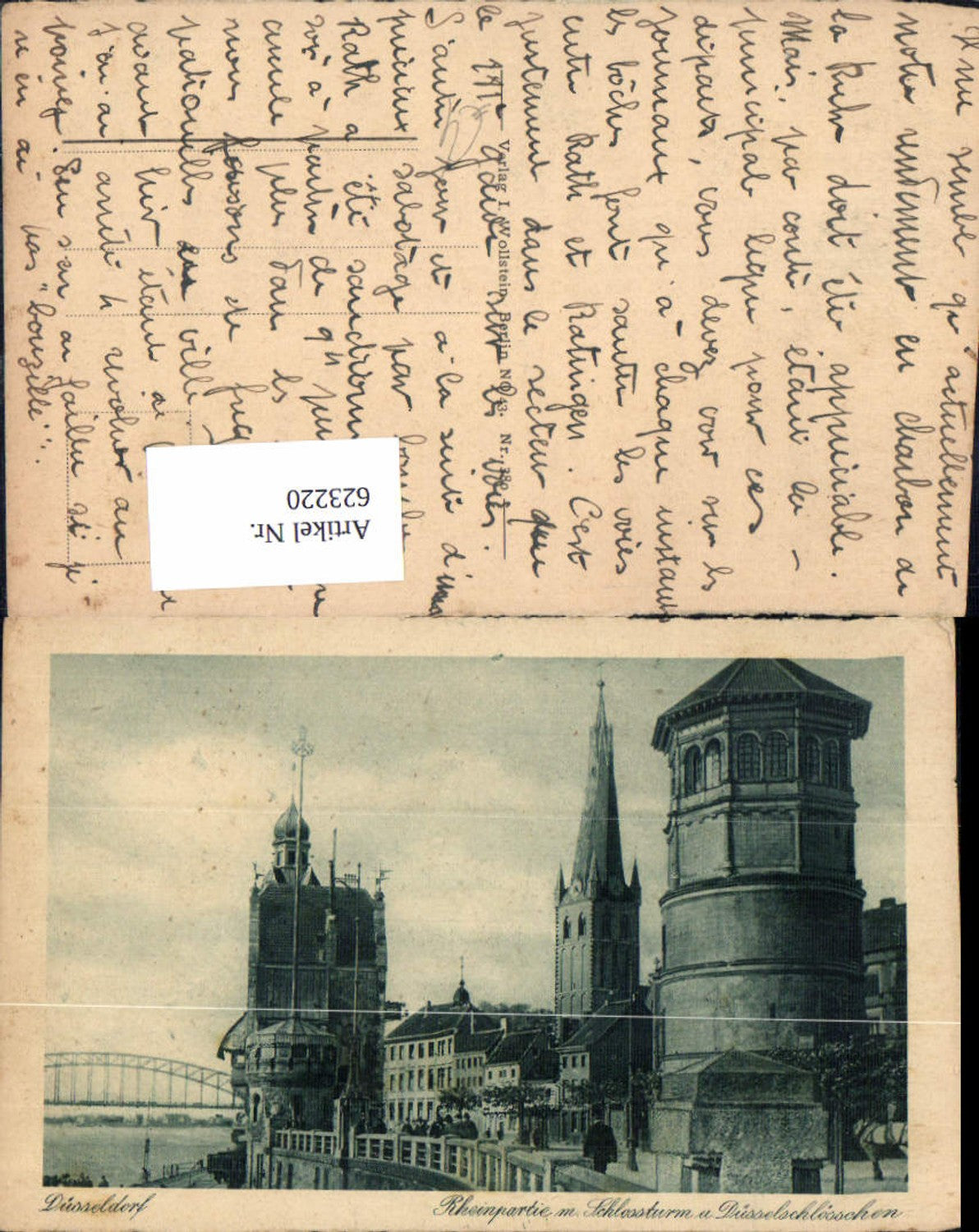 623220,Düsseldorf Rheinpartie m. Schlossturm u. Düsselschlösschen