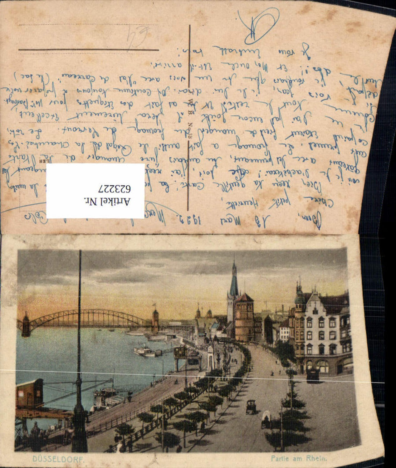 623227,Düsseldorf Partie a. Rhein Schiffe Dampfer
