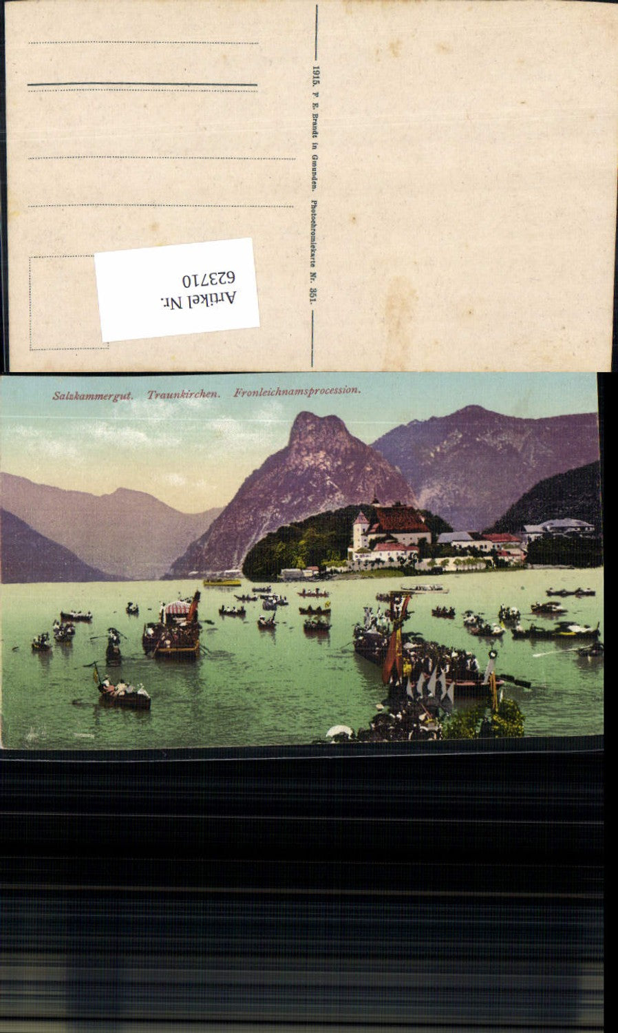 623710,Traunkirchen am Traunsee Fronleichnamsprozession pub Brandt 351