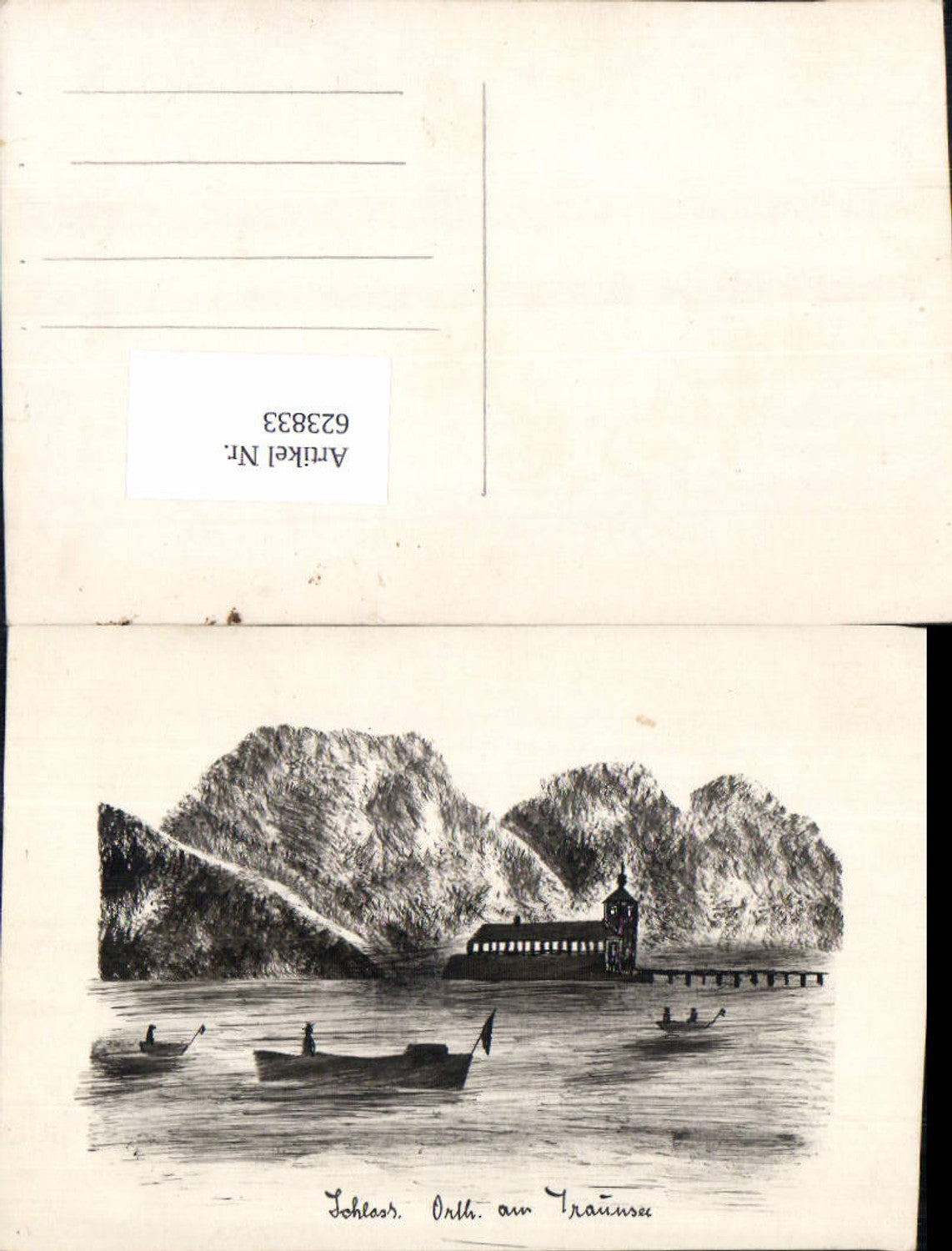 623833,seltene Künstler AK Gmunden am Traunsee Schloss Orth Ort