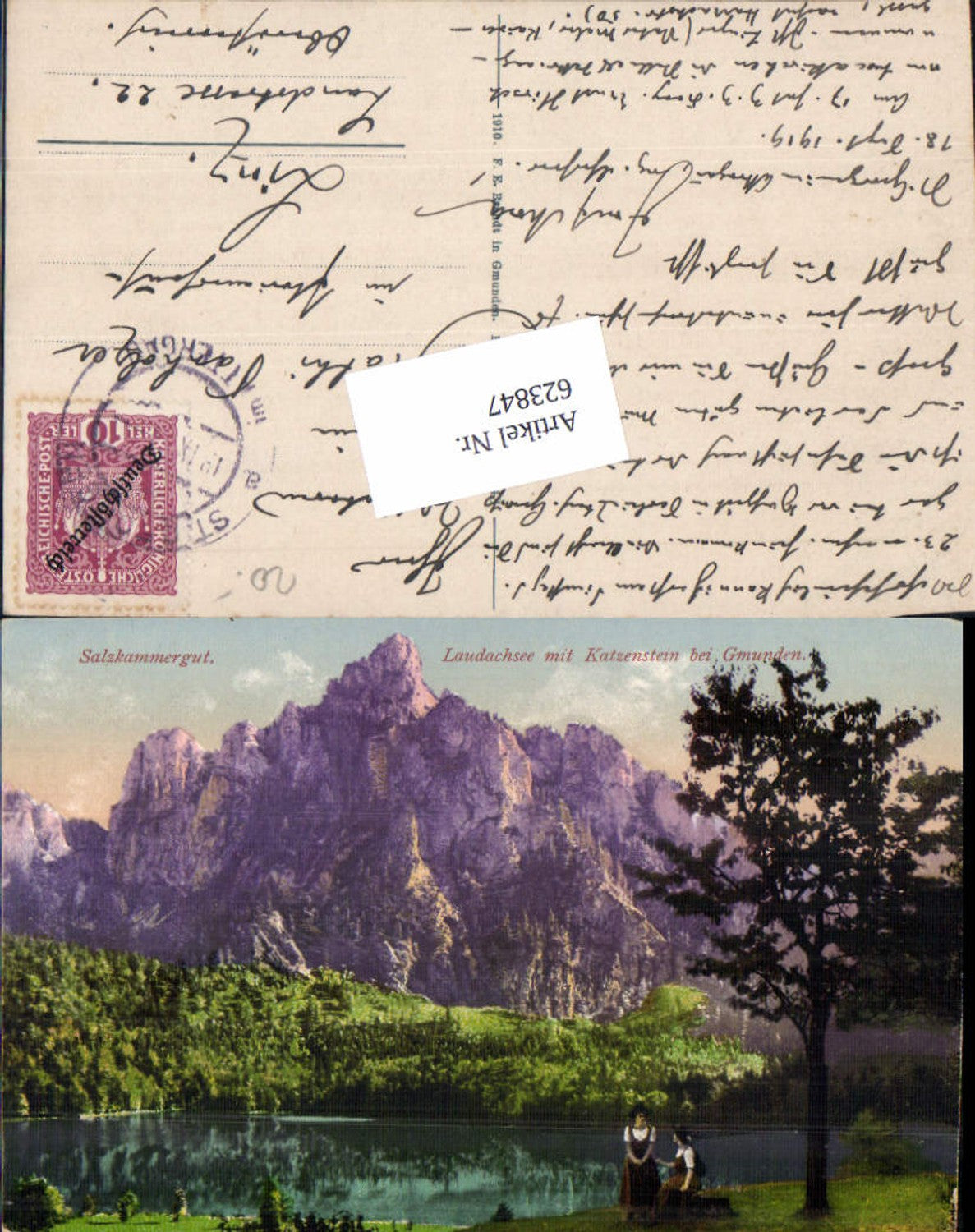 623847,Gmunden am Traunsee Laudachsee m. Katzenstein pub Brandt 343