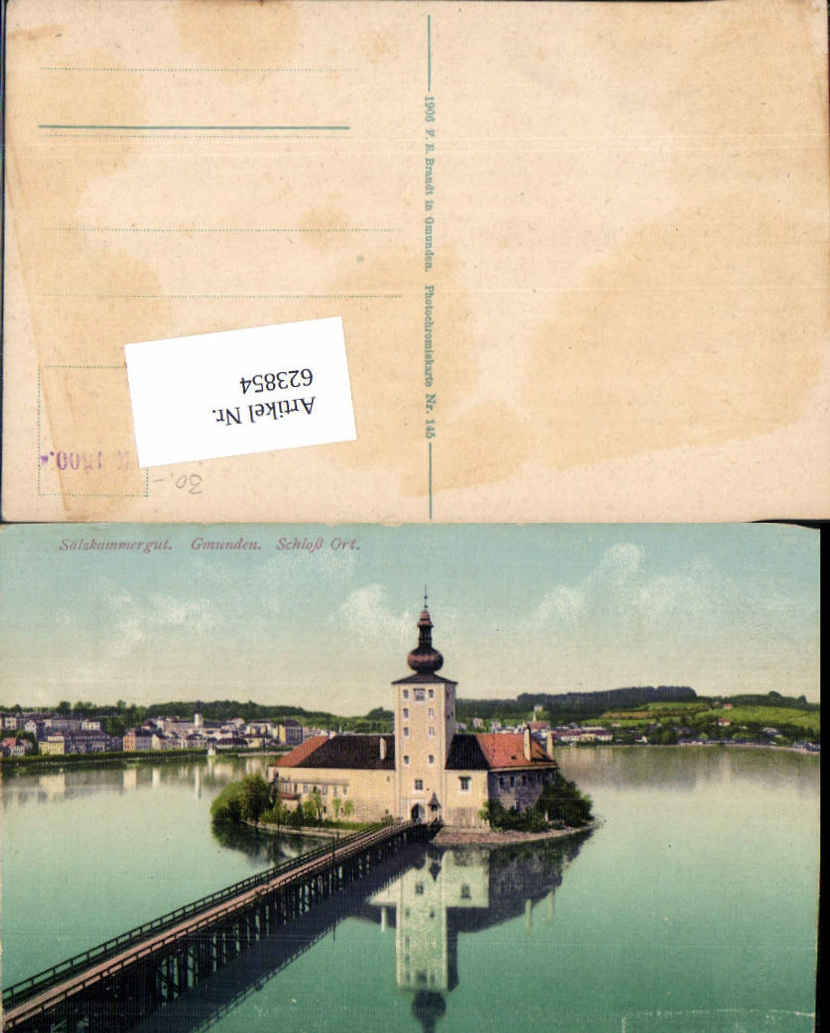 623854,Gmunden am Traunsee Schloss Ort Orth pub Brandt 145