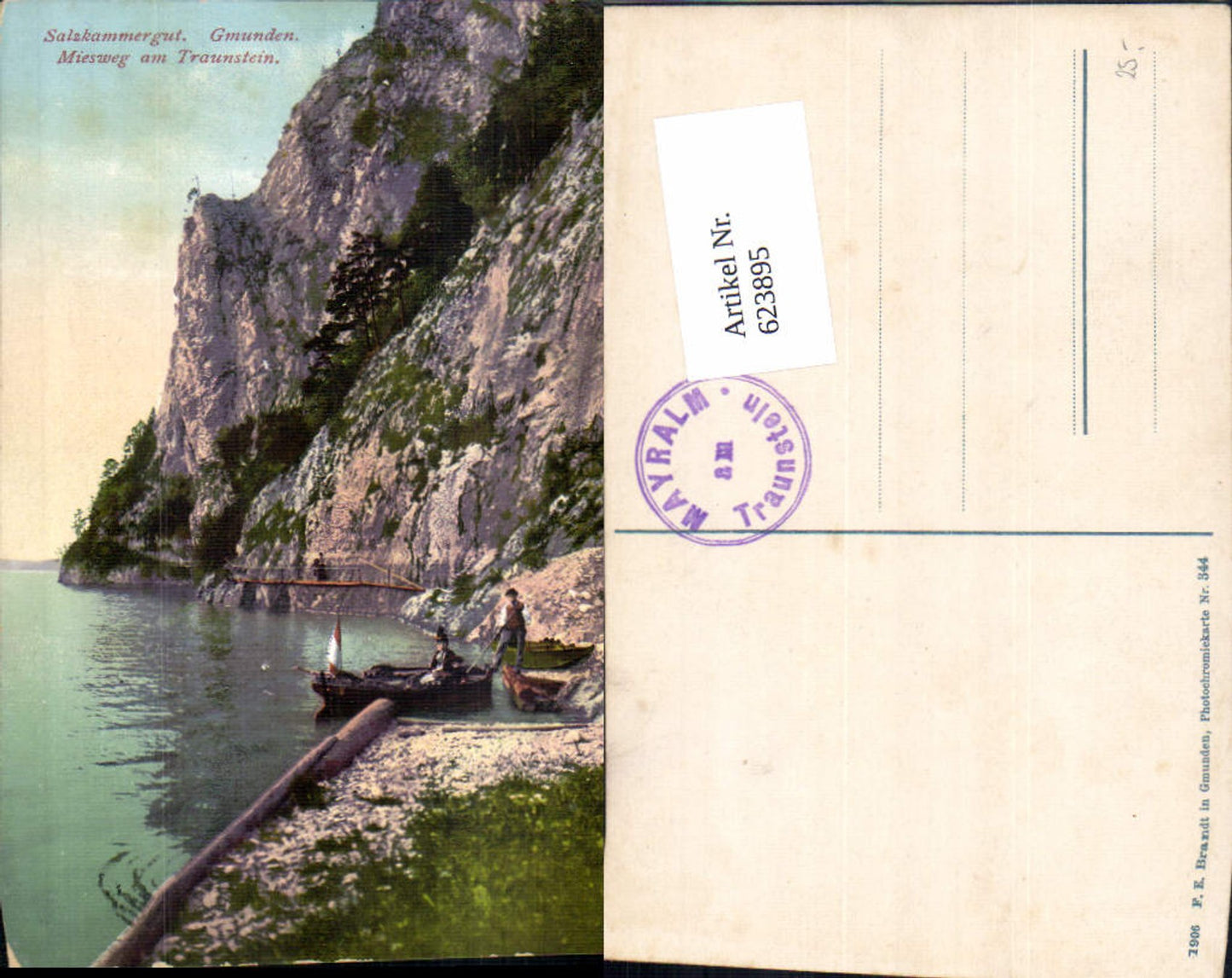 623895,Gmunden am Traunsee Miesweg am Traunstein pub Brandt 344