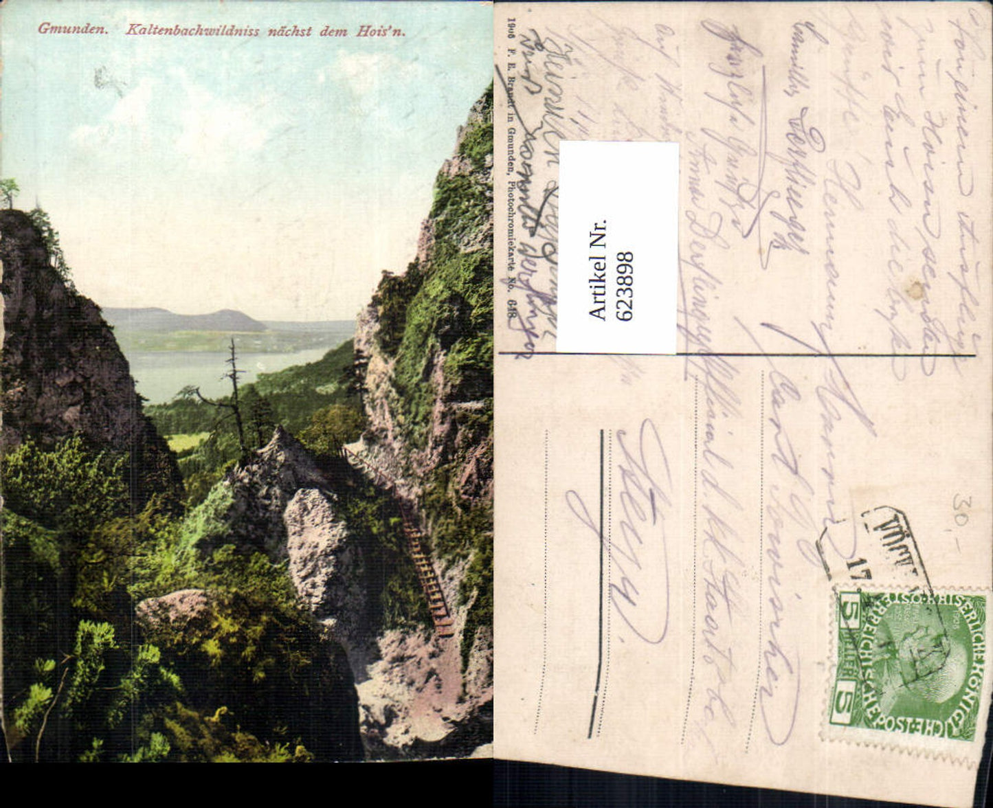 623898,Gmunden am Traunsee Kaltenbachwildnis beim Hois`n pub Brandt 648